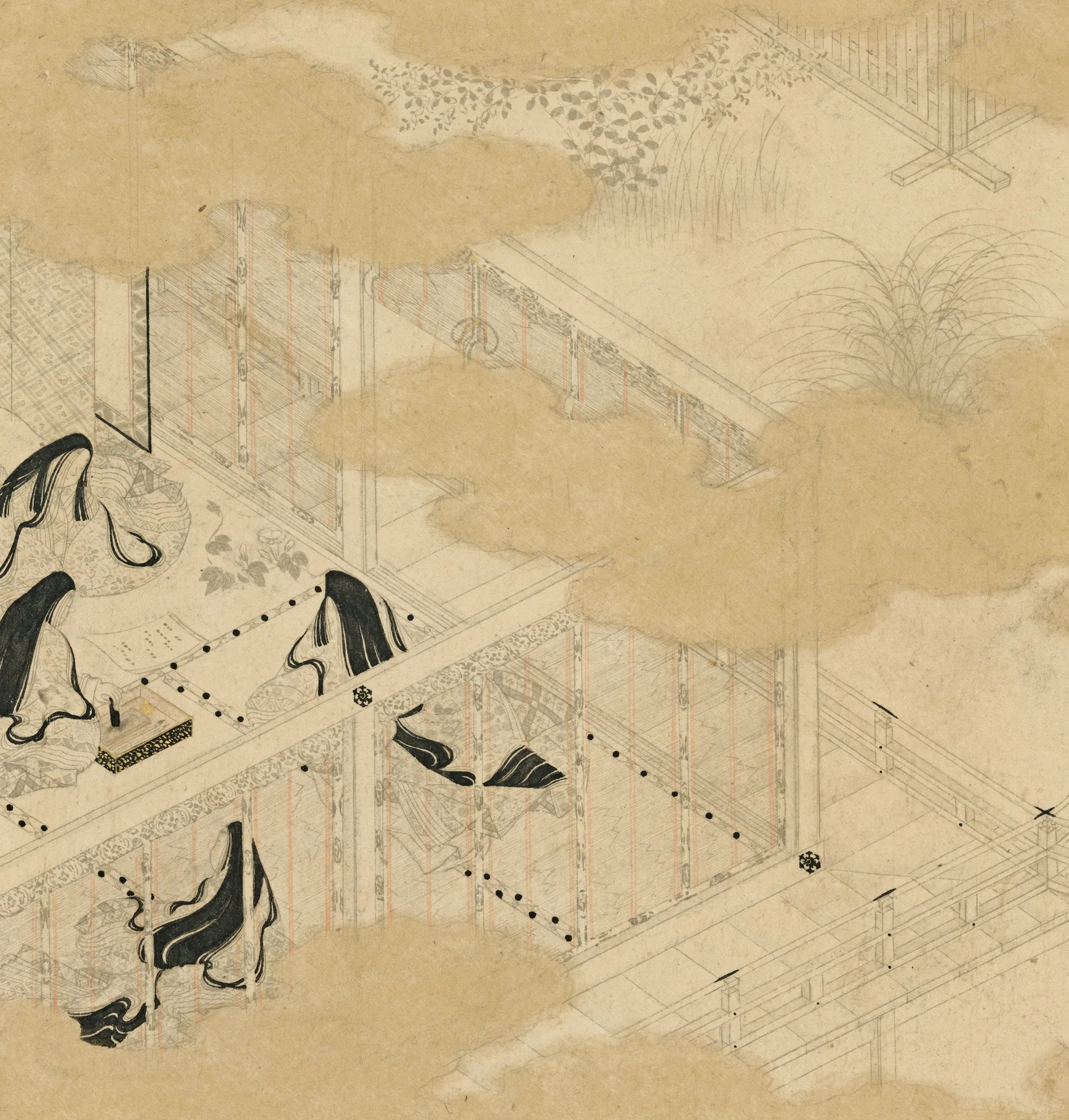 Scenes from The Tale of Genji (Genji monogatari gajō)