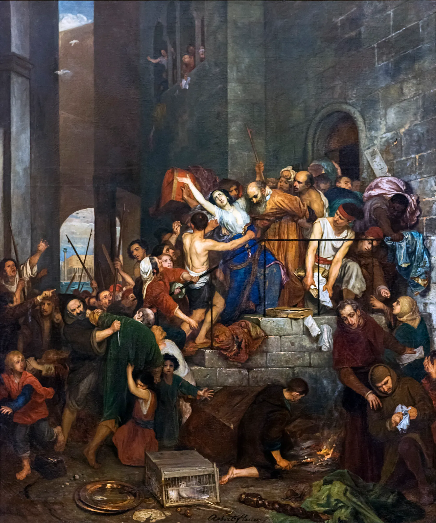 Pillage of a House in the Giudecca of Venice in the Middle Ages