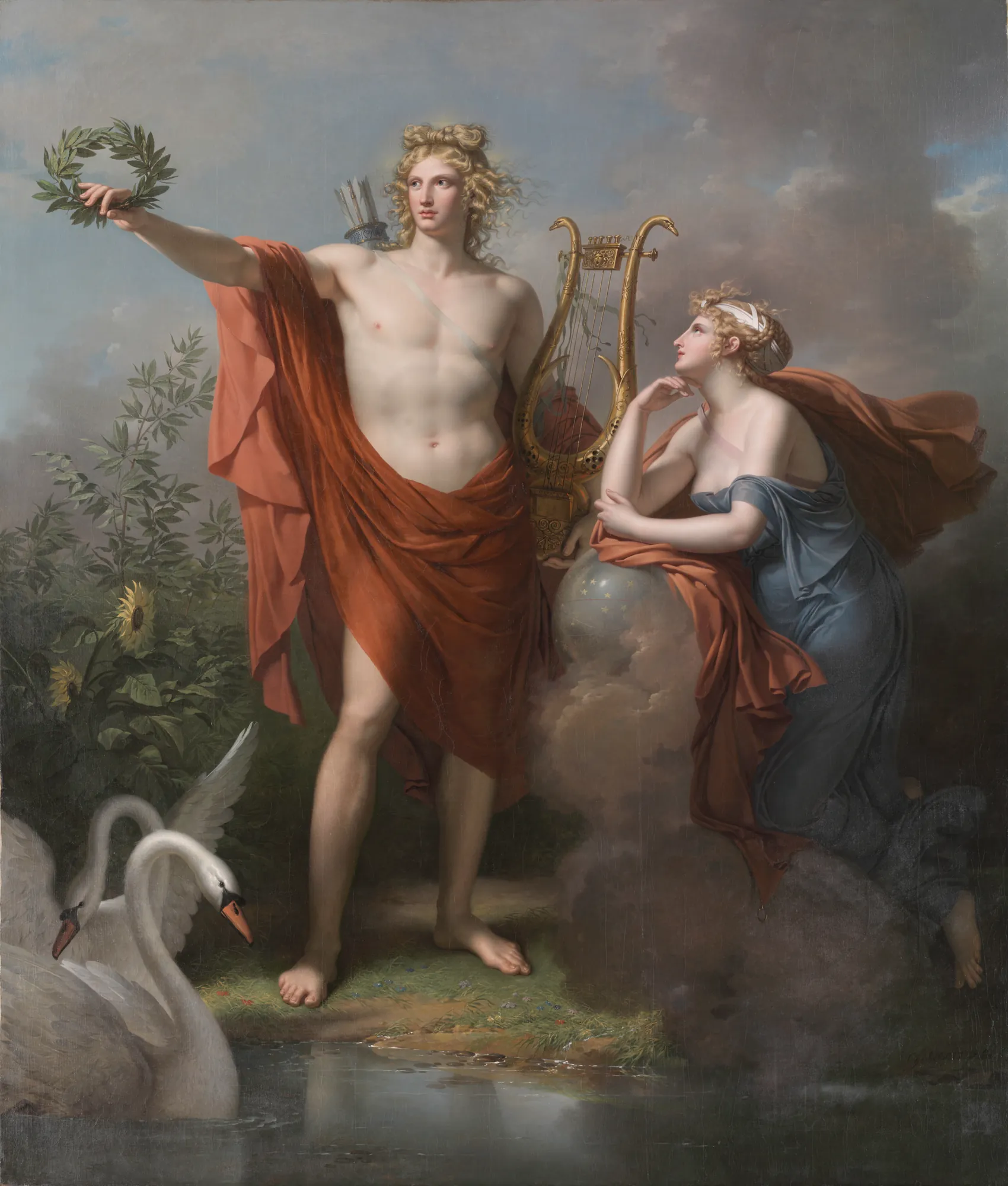 Apollo with Urania, Muse of Astronomy
