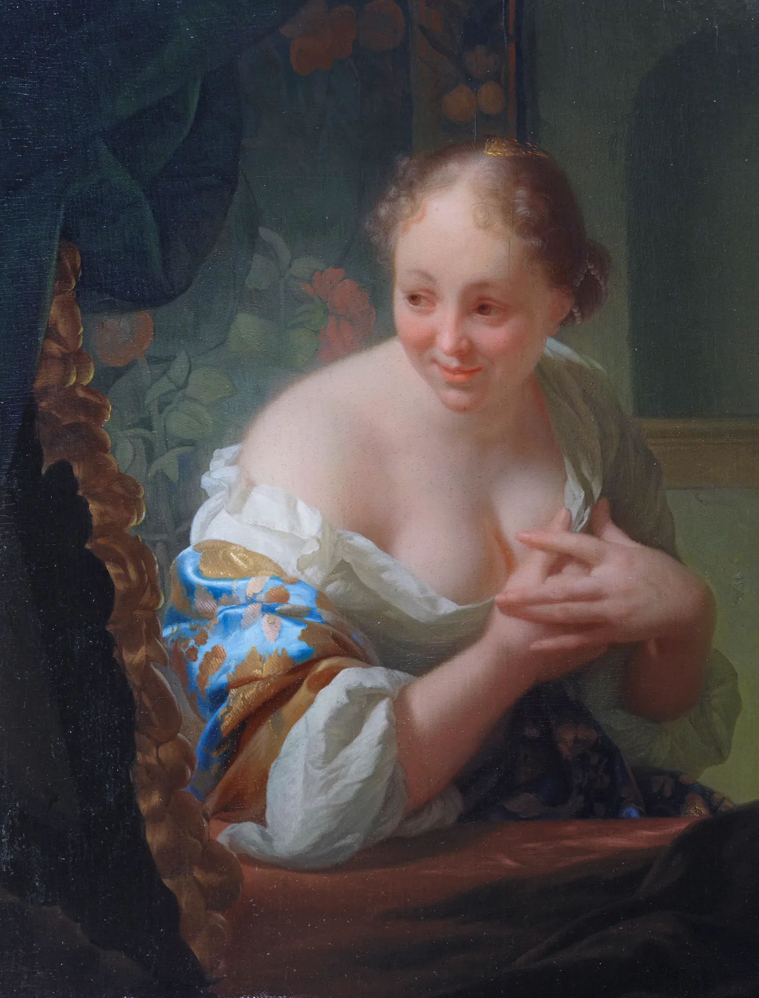 Young Woman in Front of a Mirror