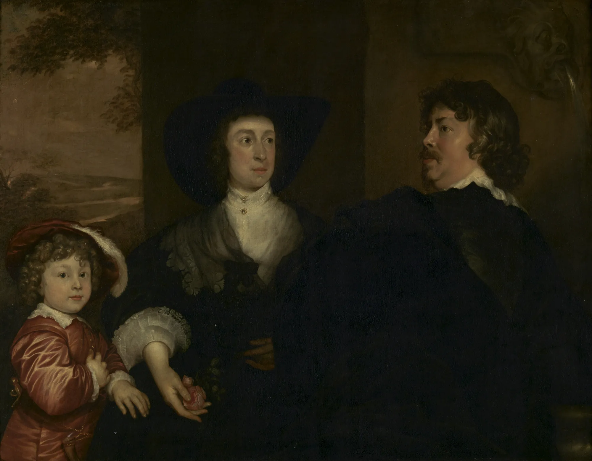 Family Portrait of Cornelis Janson van Ceulen, Elisabeth Beck and their Son