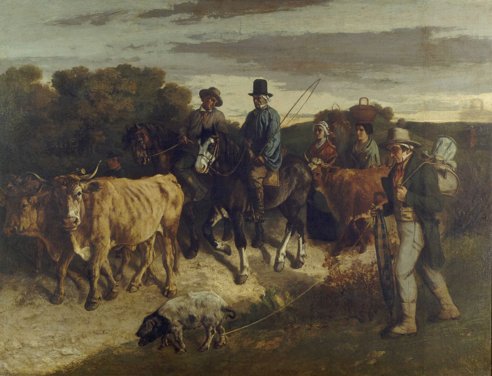 Peasants from Flagey Returning from the Fair