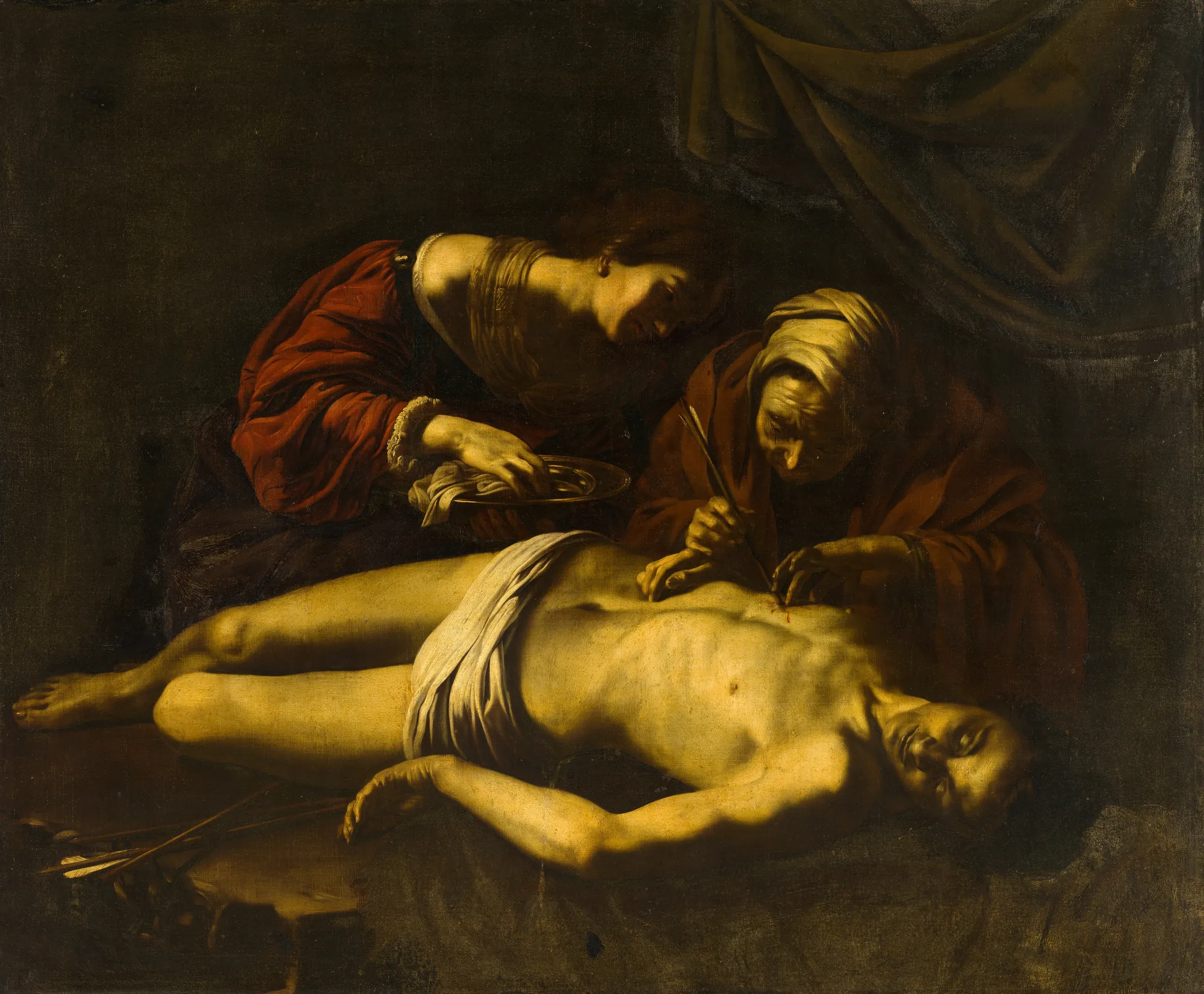 Saint Sebastian Tended by Saint Irene