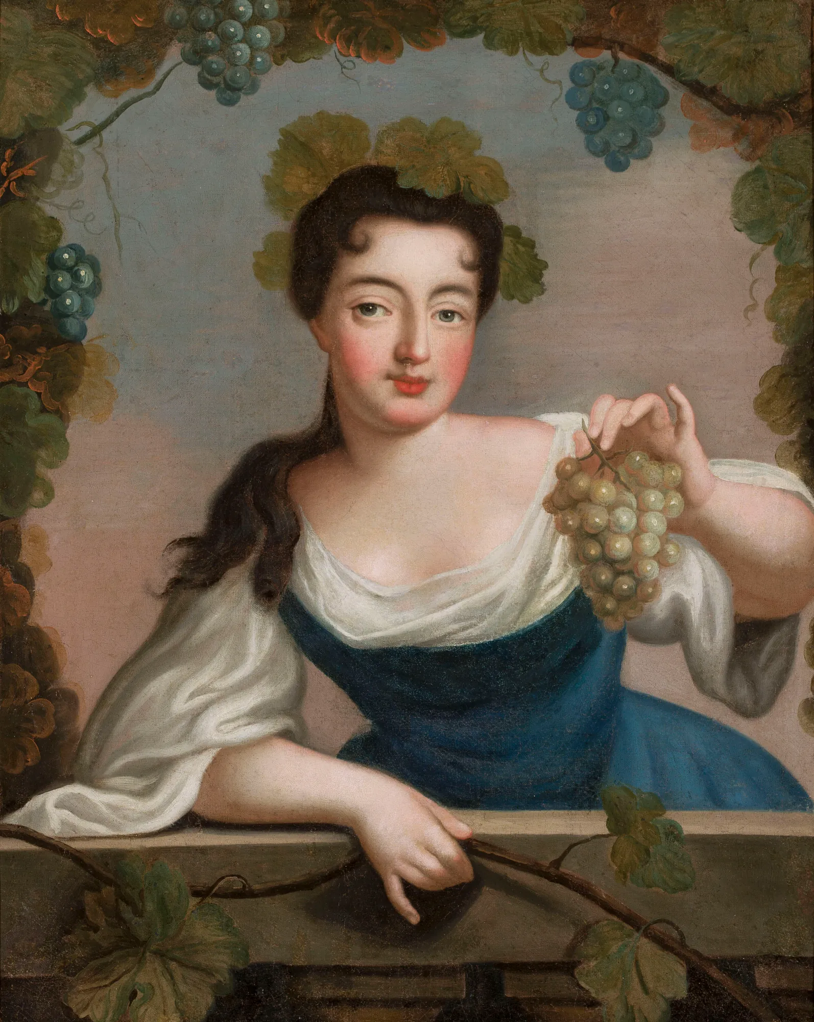 Woman with a Bunch of Grapes