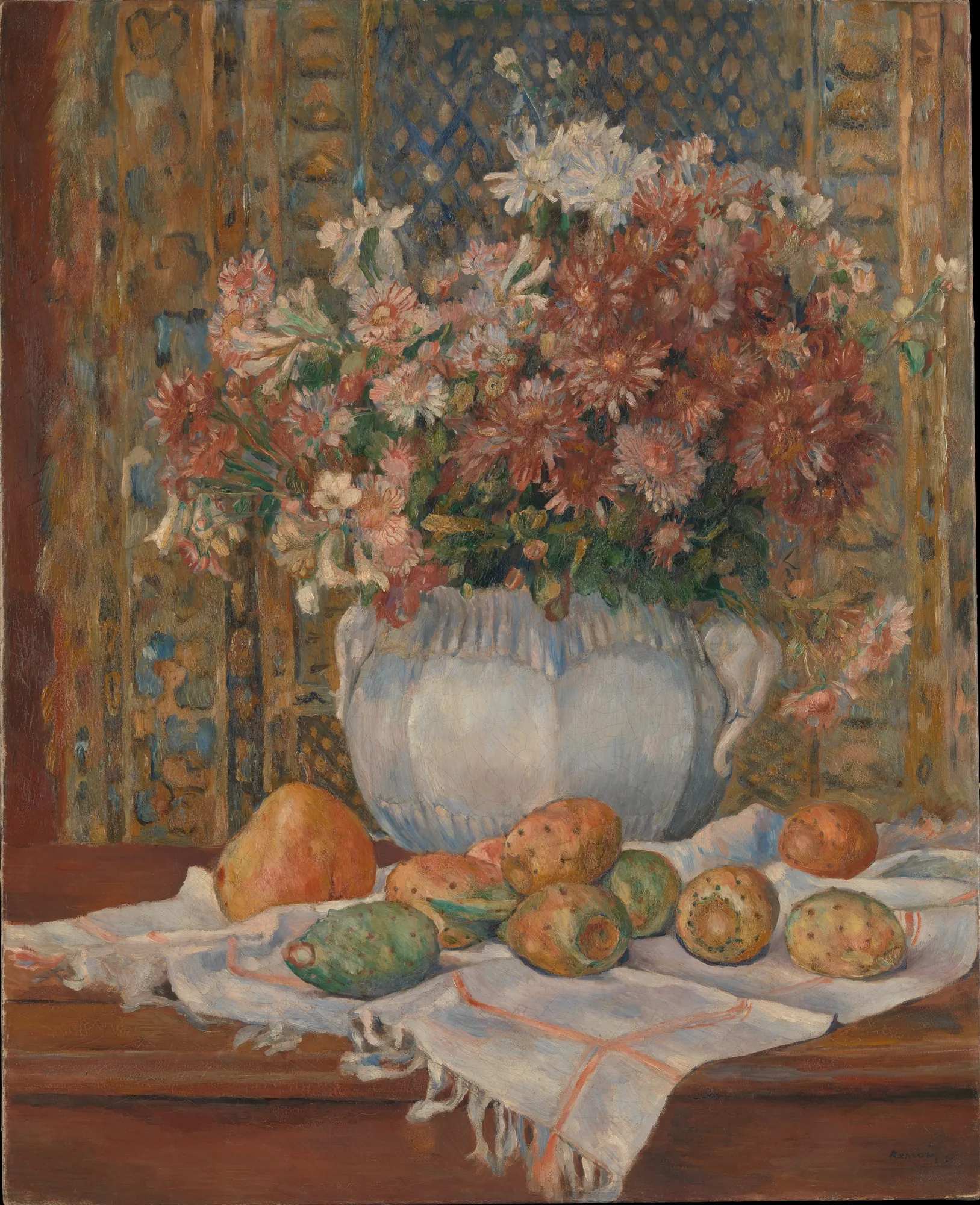 Still Life with Flowers and Prickly Pears