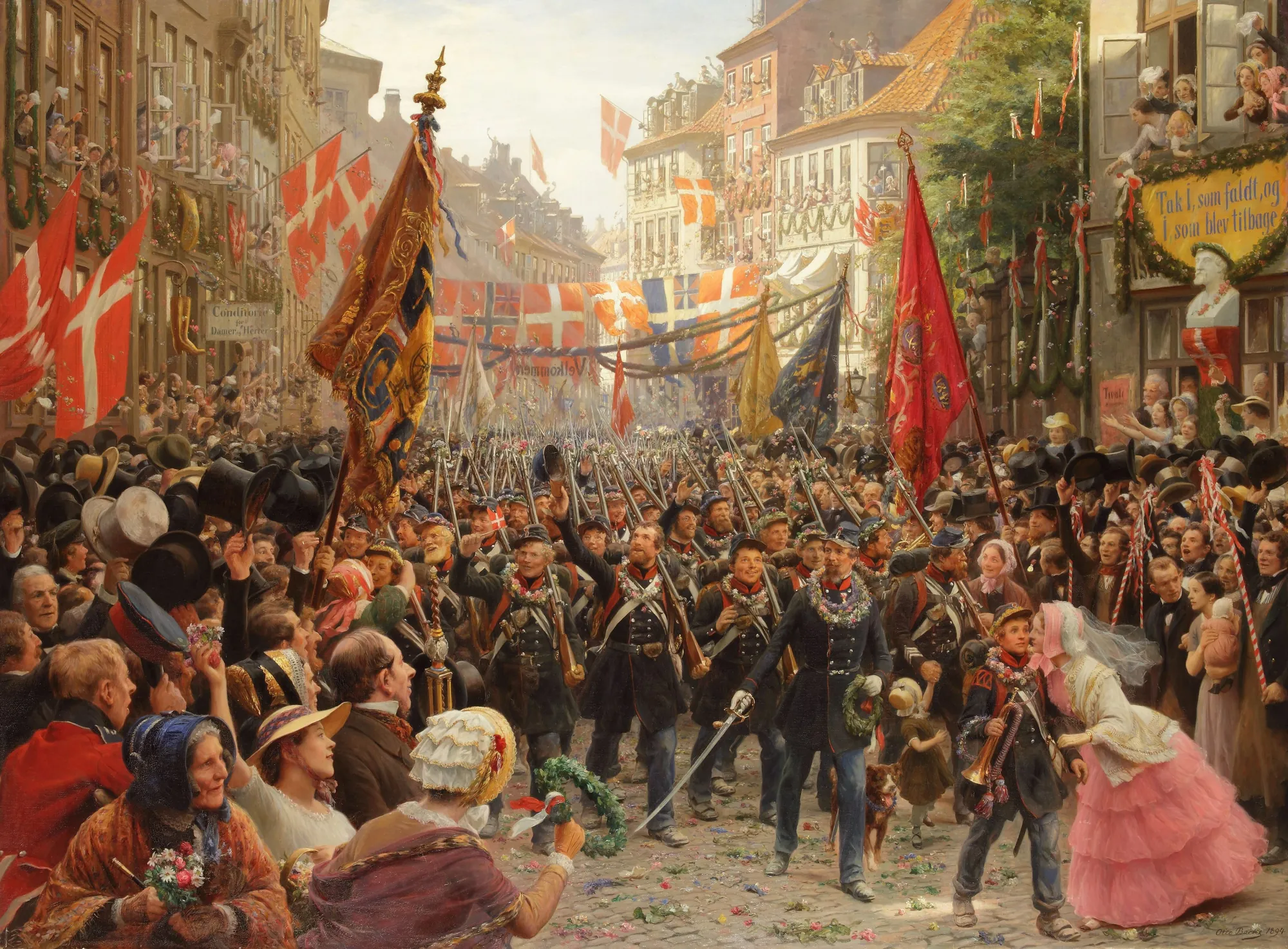 Danish Soldiers Return to Copenhagen, 1849