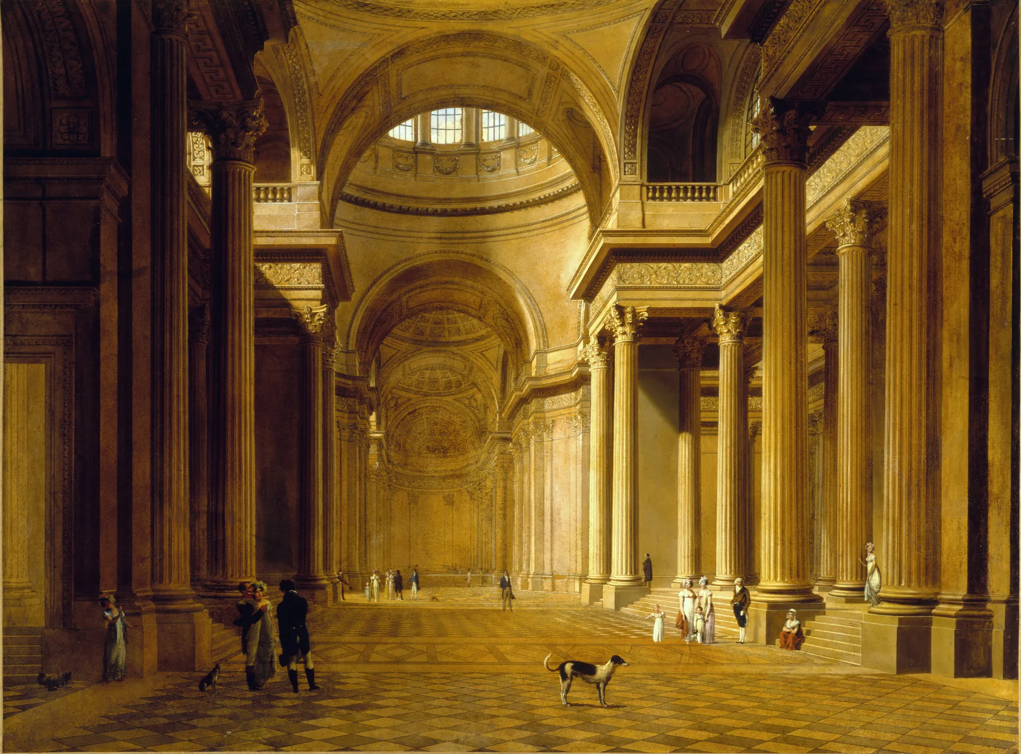 Interior View of the Panthéon