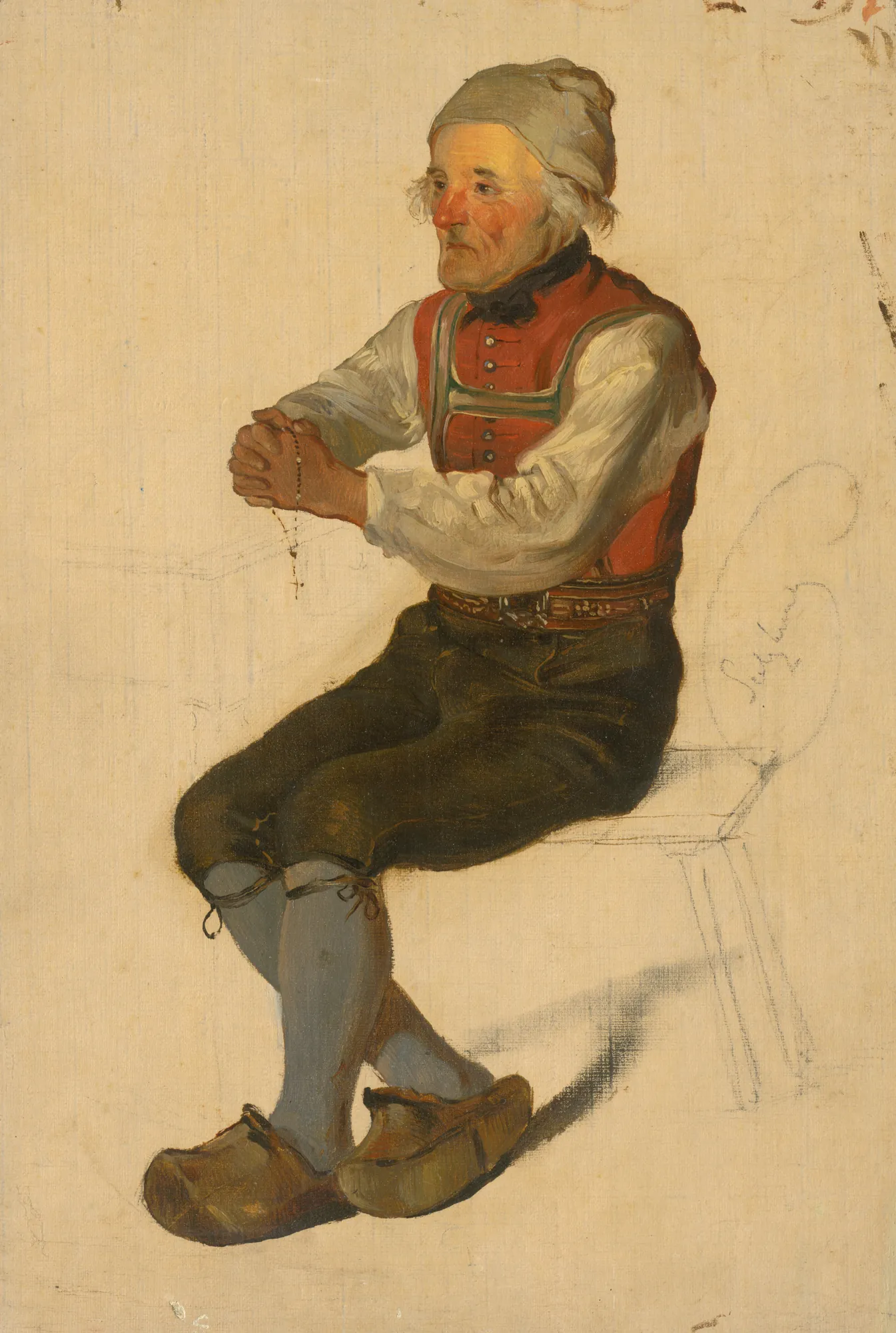 Study of a Seated Peasant