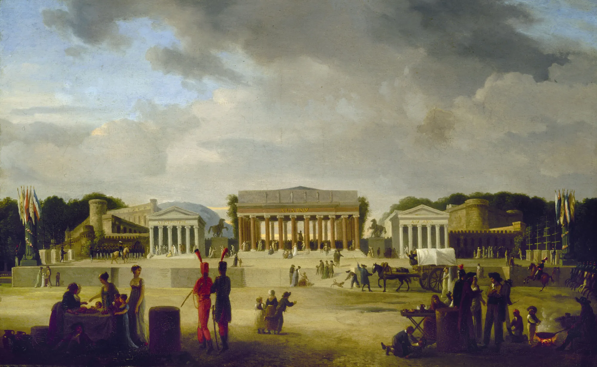 The Theater on the Place de la Concorde for the Festival of Peace