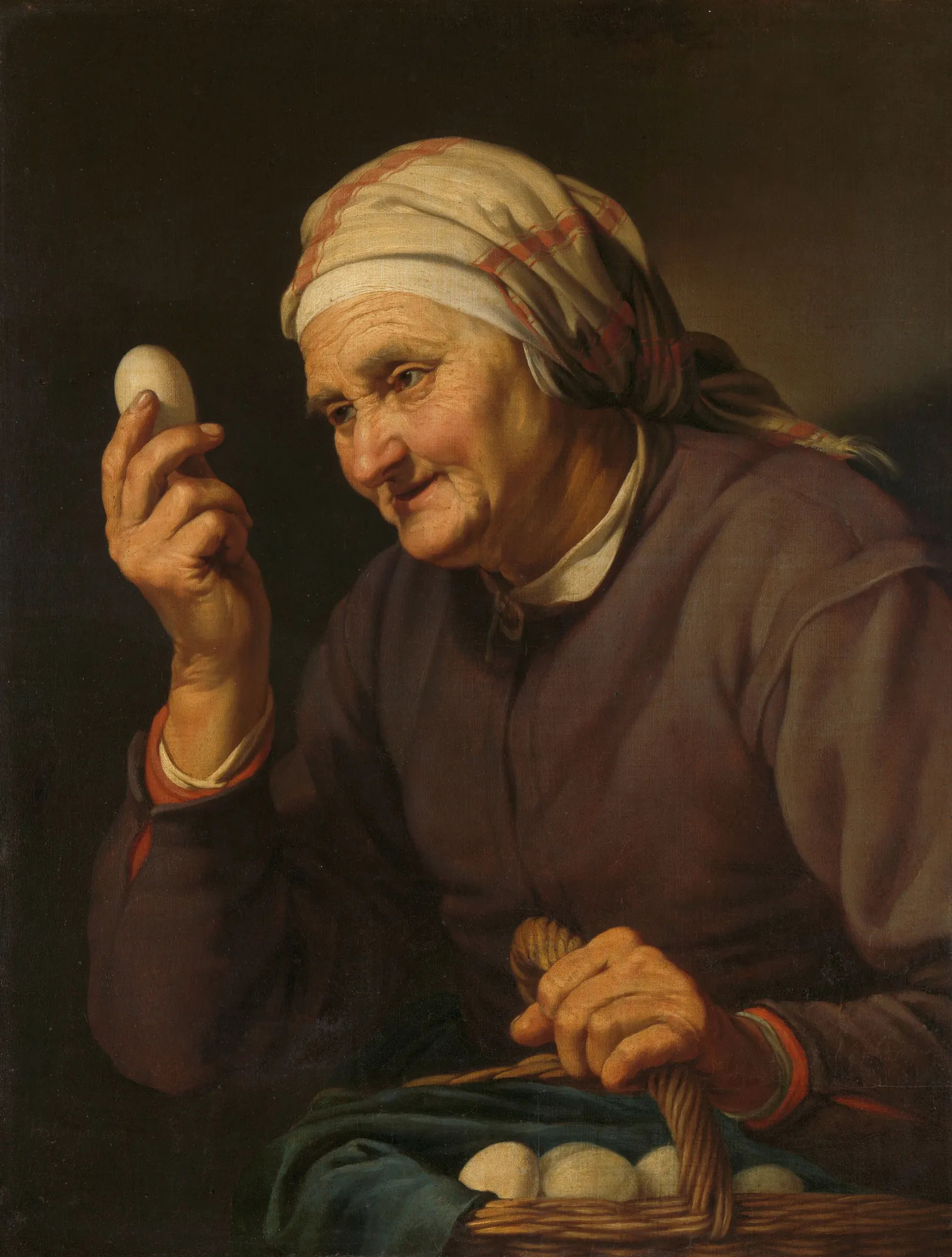 Old Woman Selling Eggs