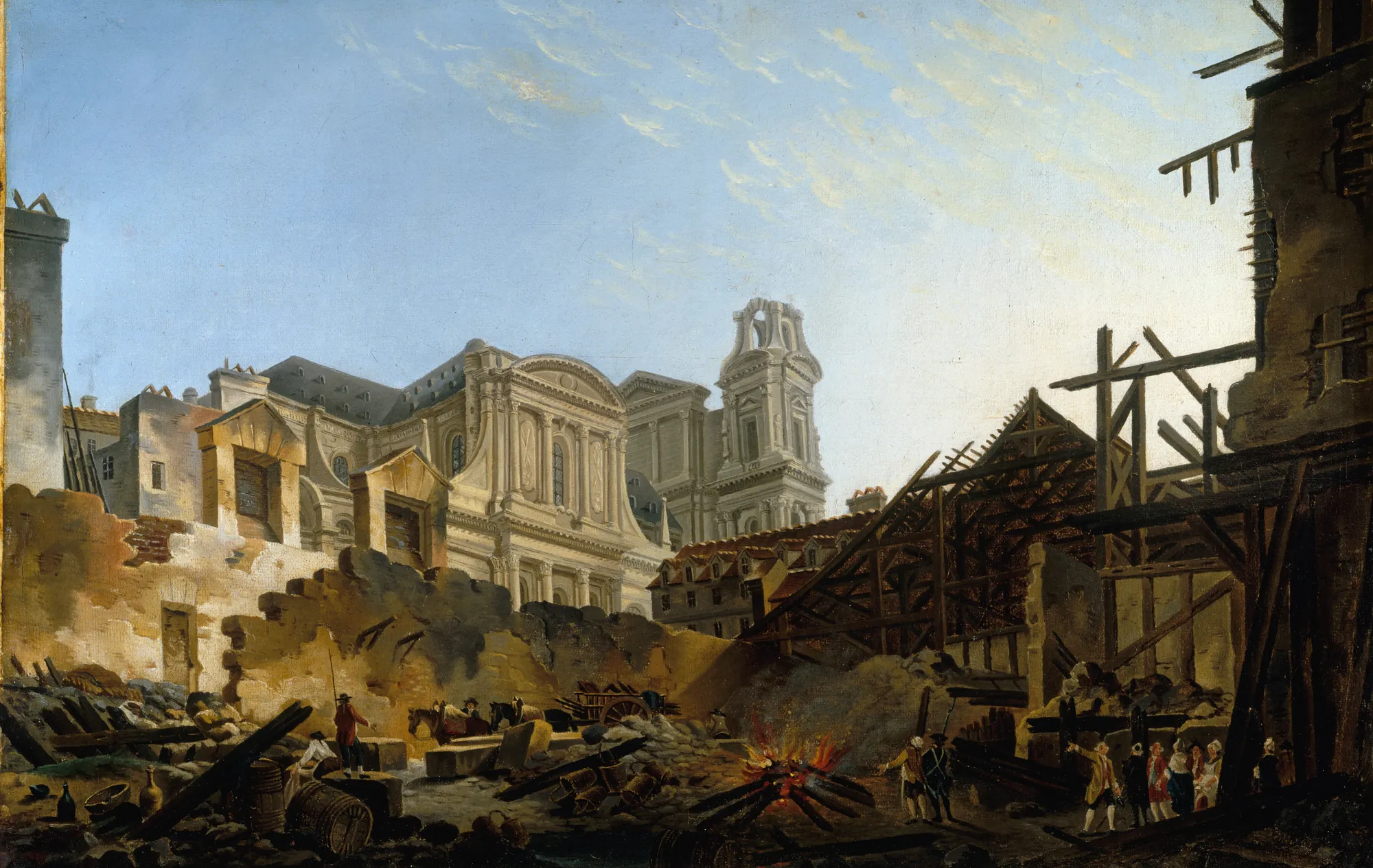The Foire Saint-Germain after the Fire of 1762