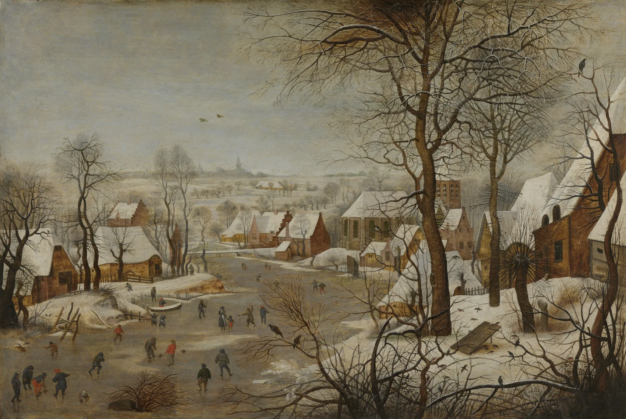Winter Landscape with a Bird Trap