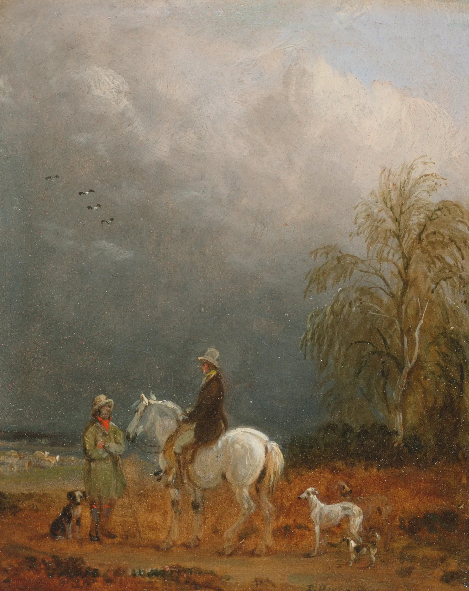 A Traveller and a Shepherd in a Landscape