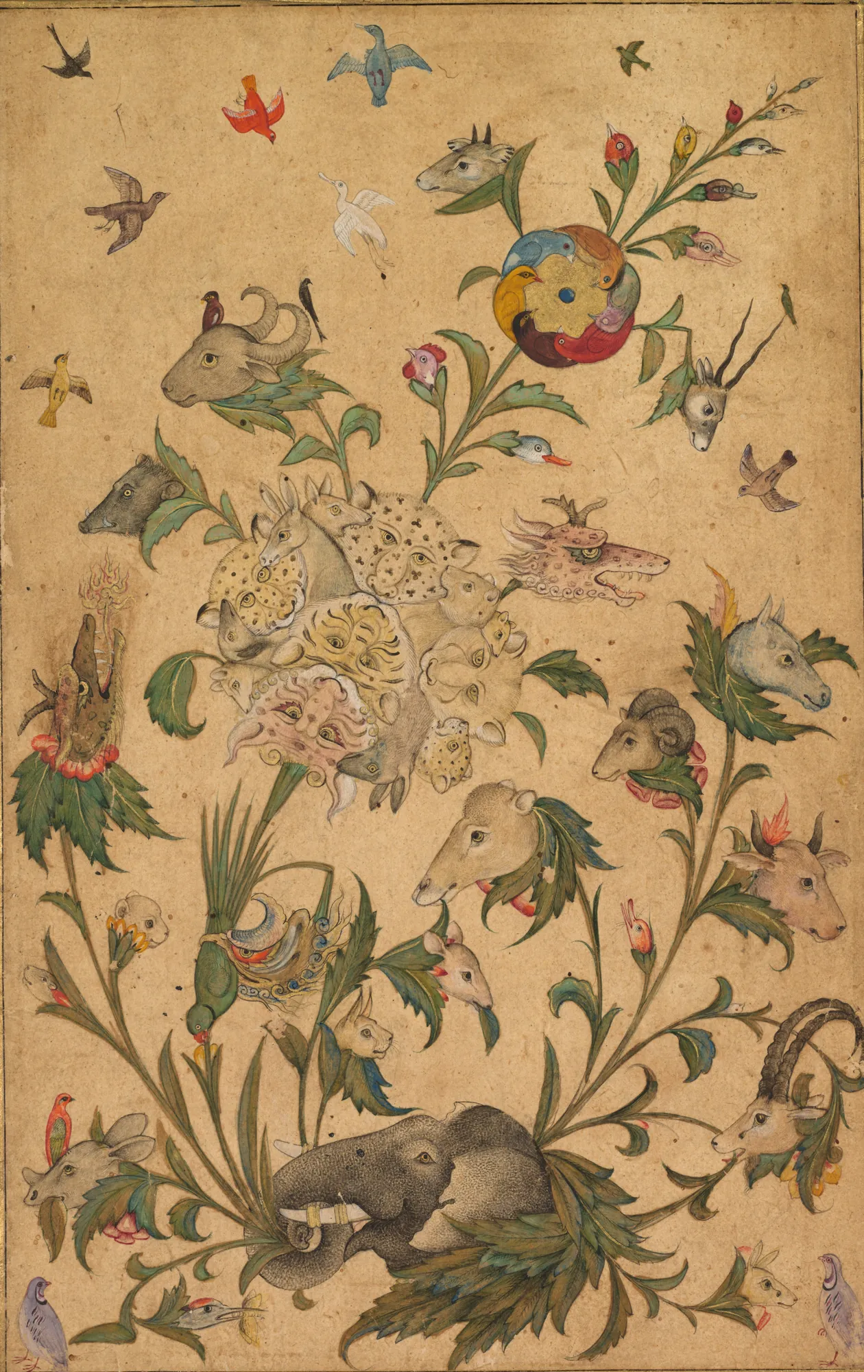 A Floral Fantasy of Animals and Birds (Waq-waq)