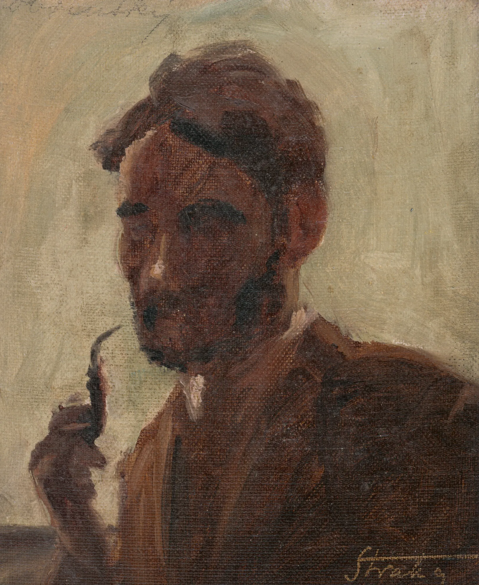 Study of a Man with a Pipe