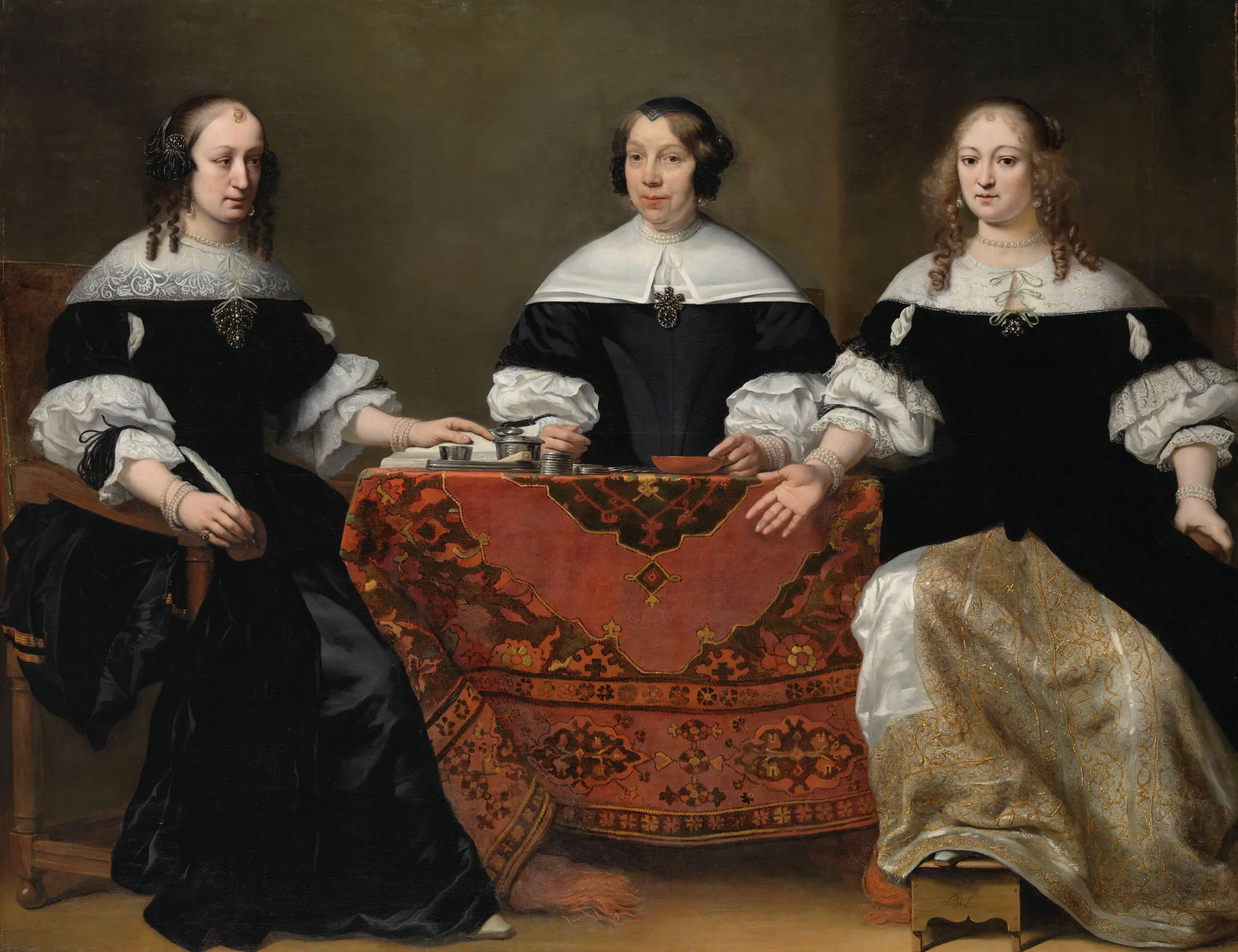 Portrait of the Three Regentesses of the Leprozenhuis, Amsterdam