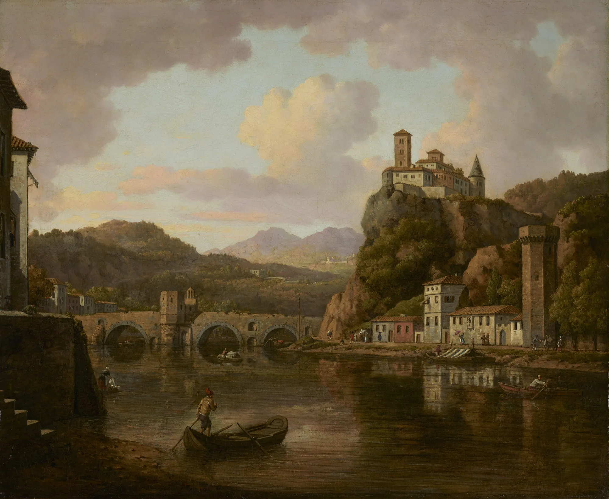 Castle on the Rhône River, France