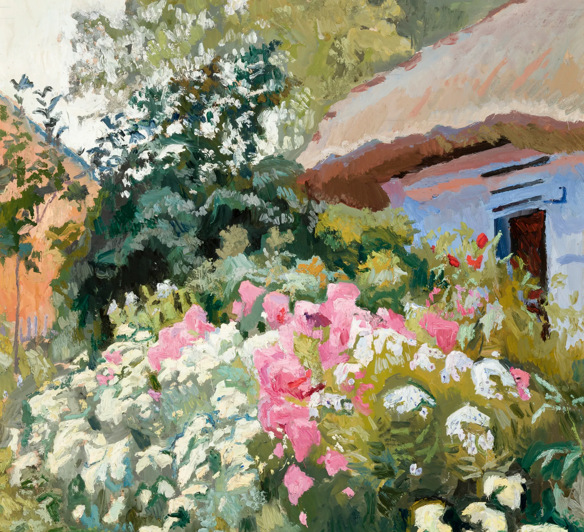 Flowers in Front of the Cottage