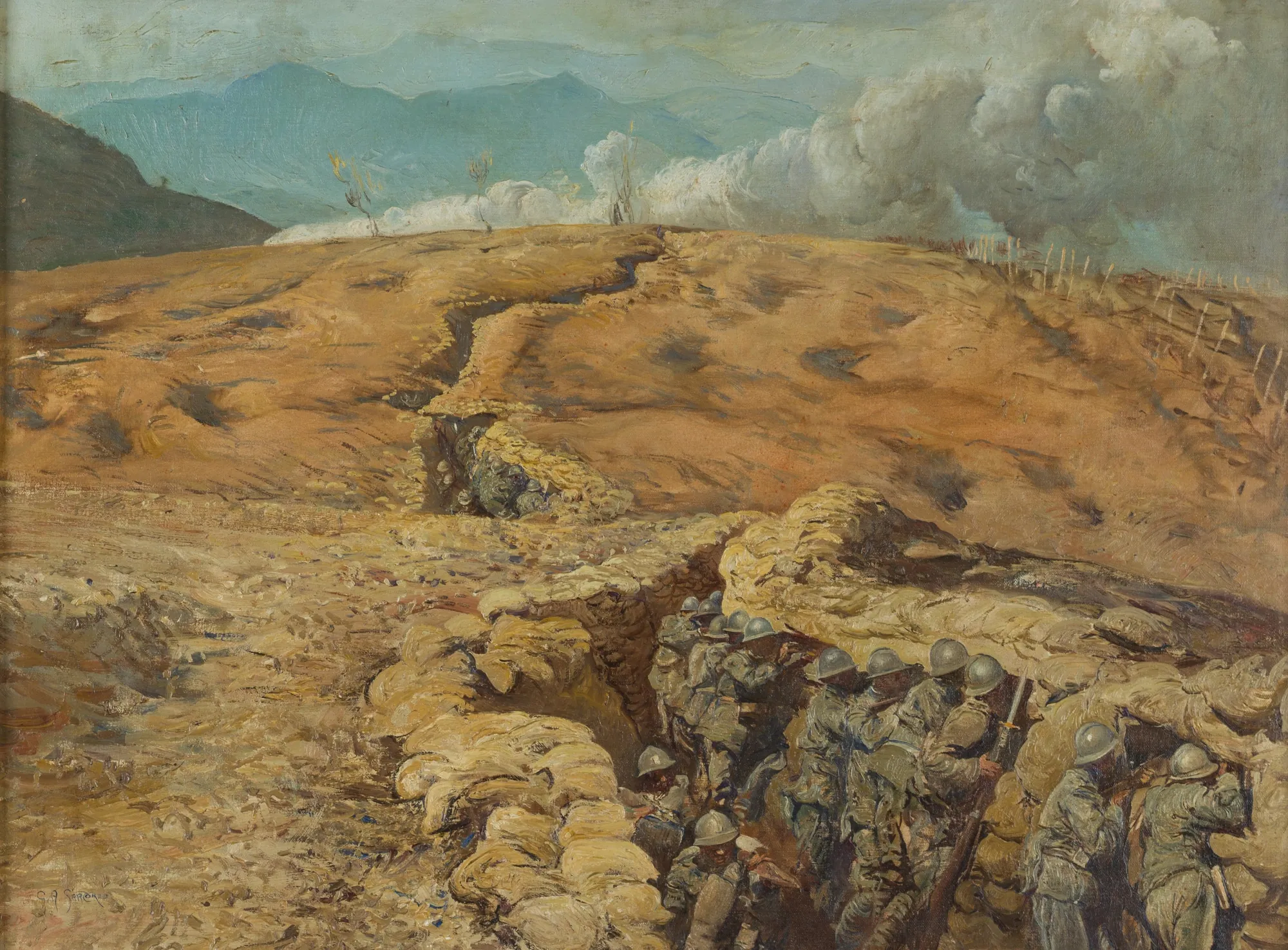 Italian Trenches on the Vodice Awaiting an Attack