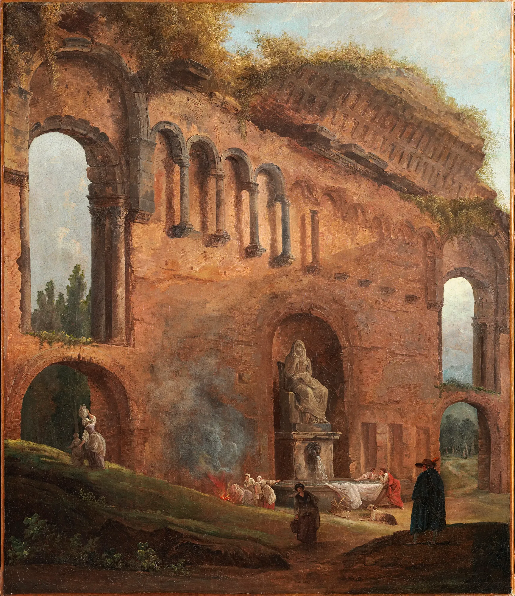 Roman Ruins with Laundresses