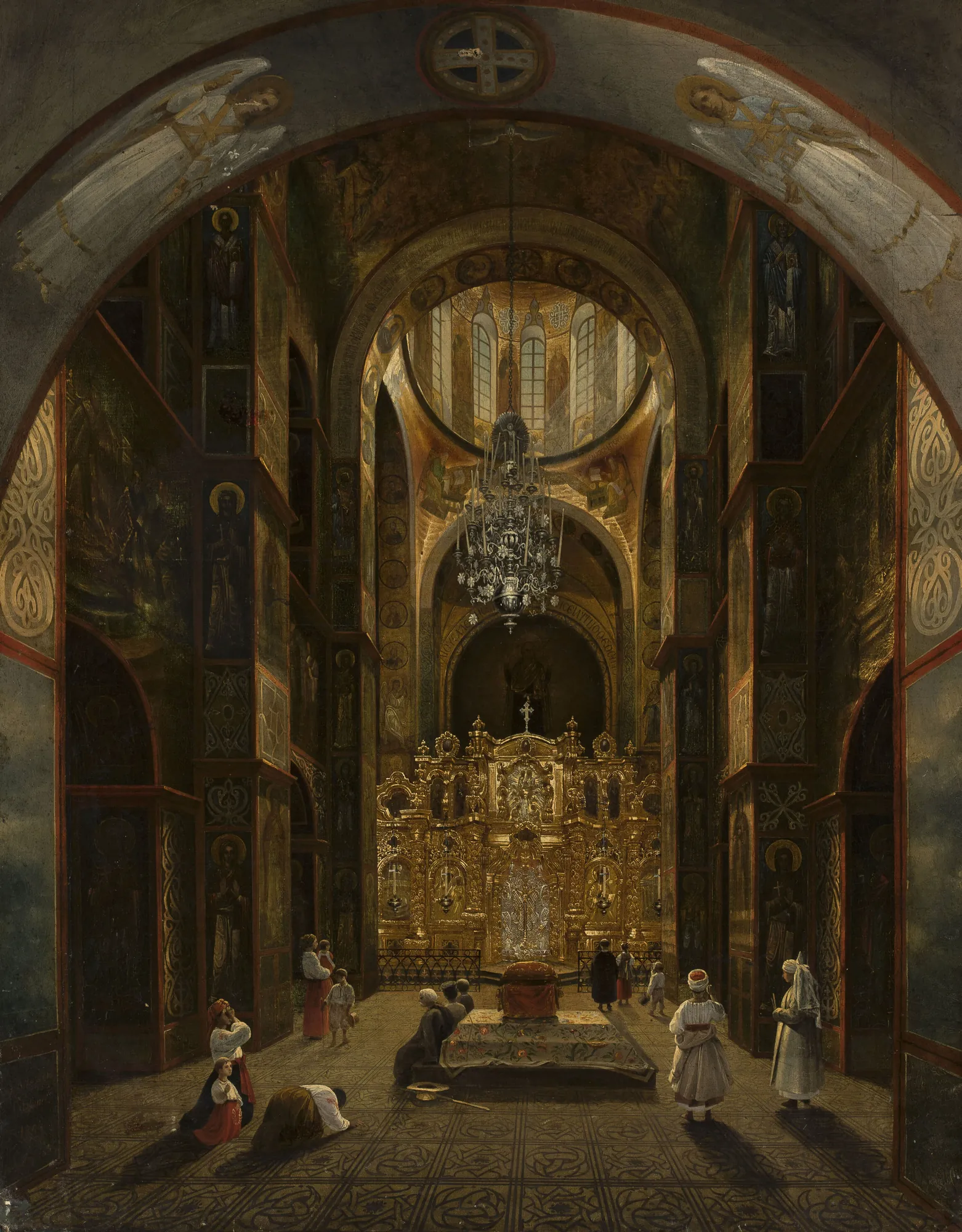 Interior of Saint Sophia's Cathedral in Kyiv