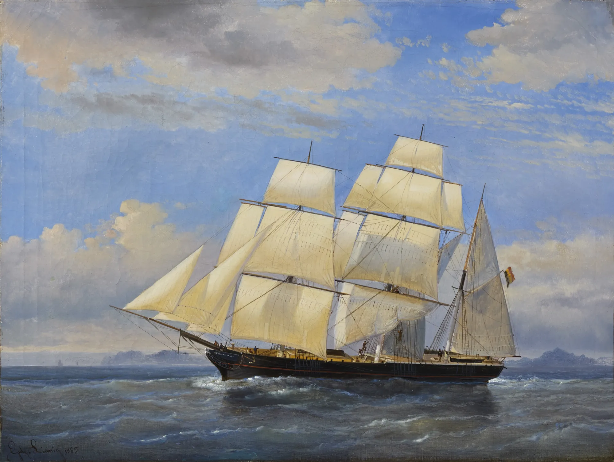 Belgian Three-Mast Barque 'New York Packet'