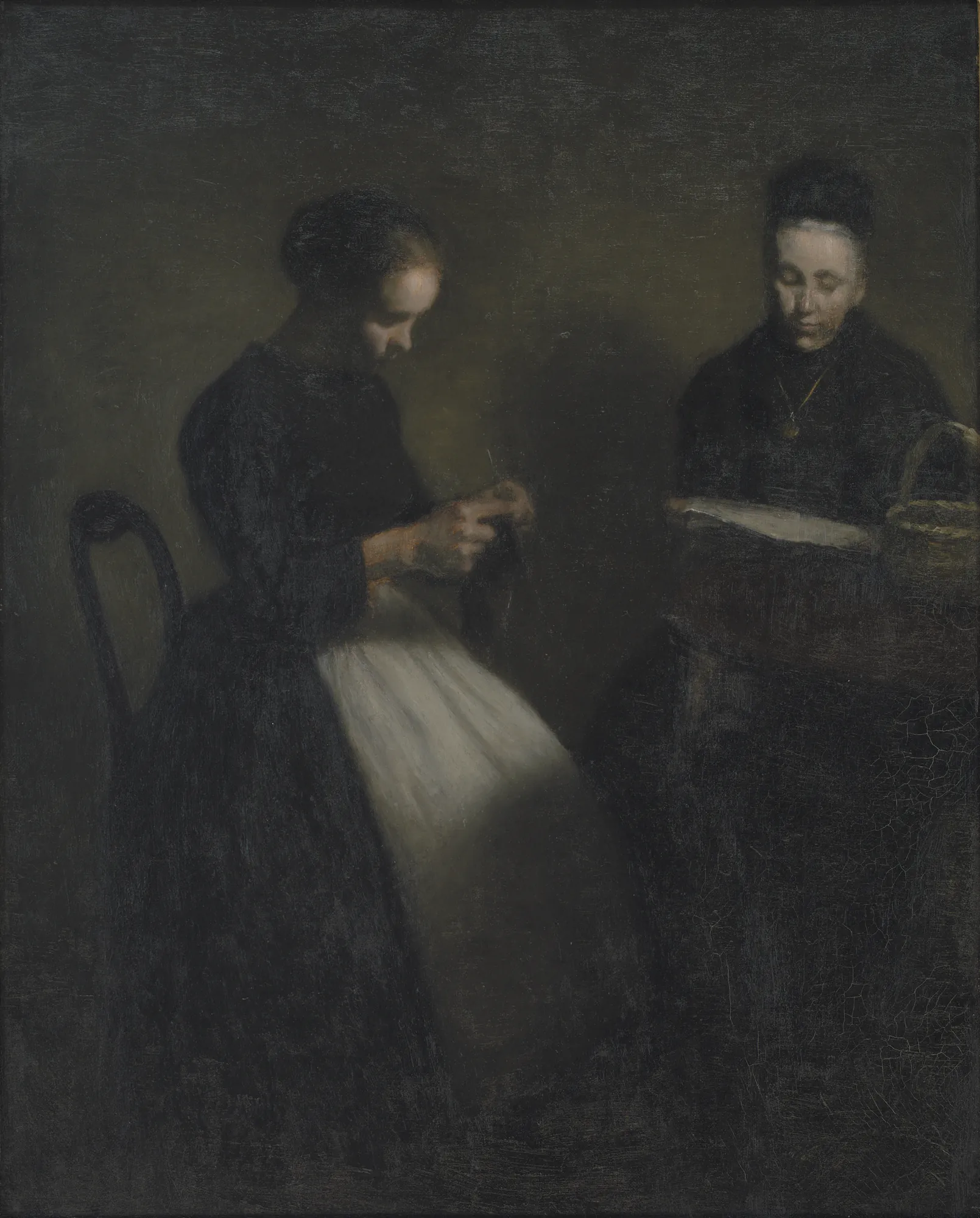 Evening in the Drawing Room: The Artist's Mother and Wife