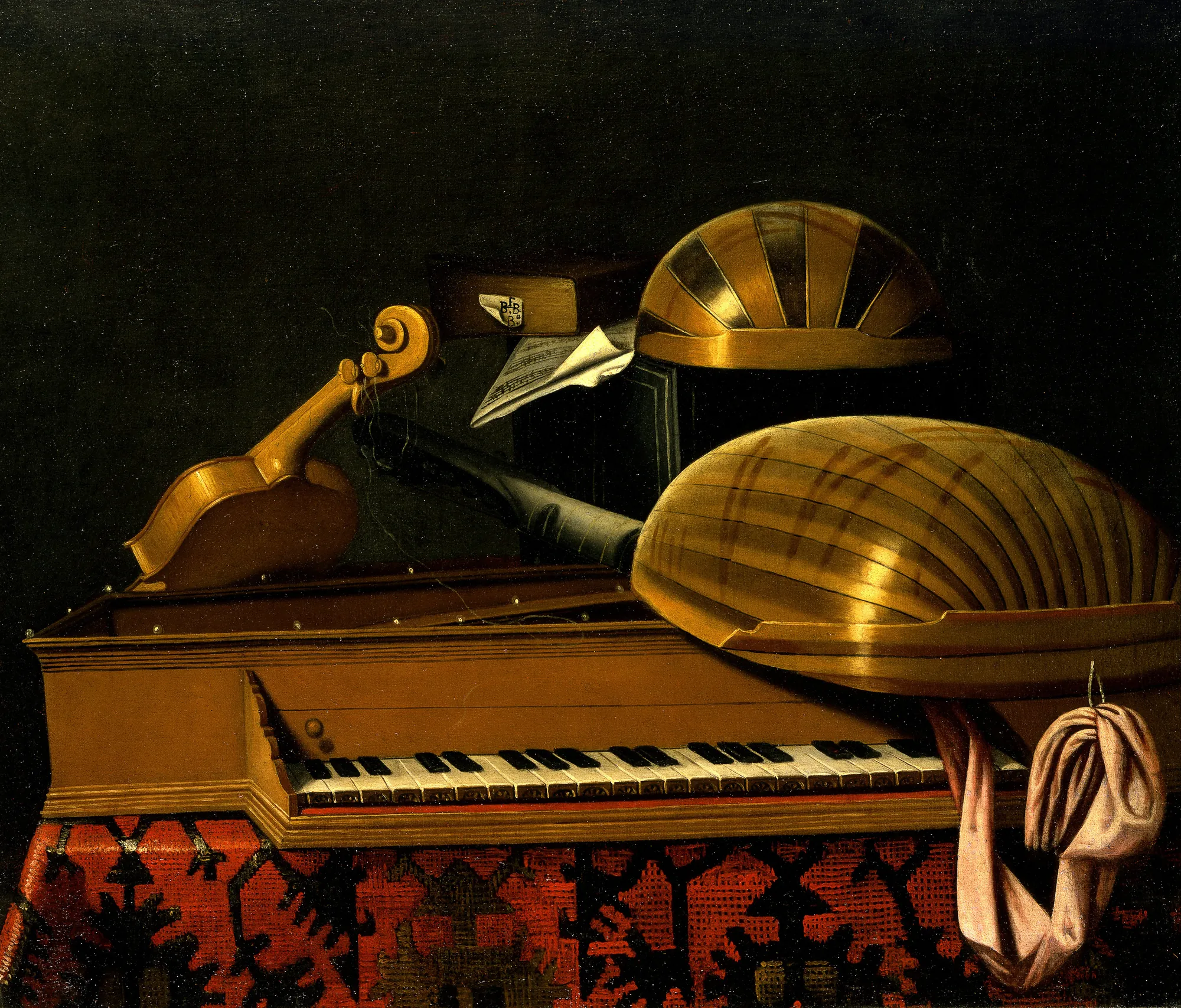 Still Life with Musical Instruments and Books