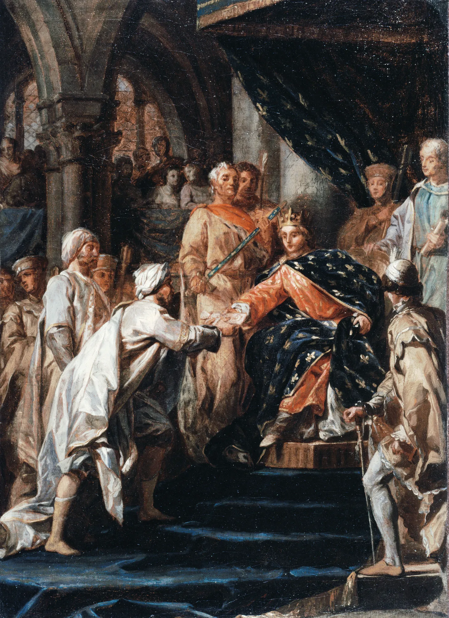 Saint Louis recevant les messagers du Vieux de la Montagne