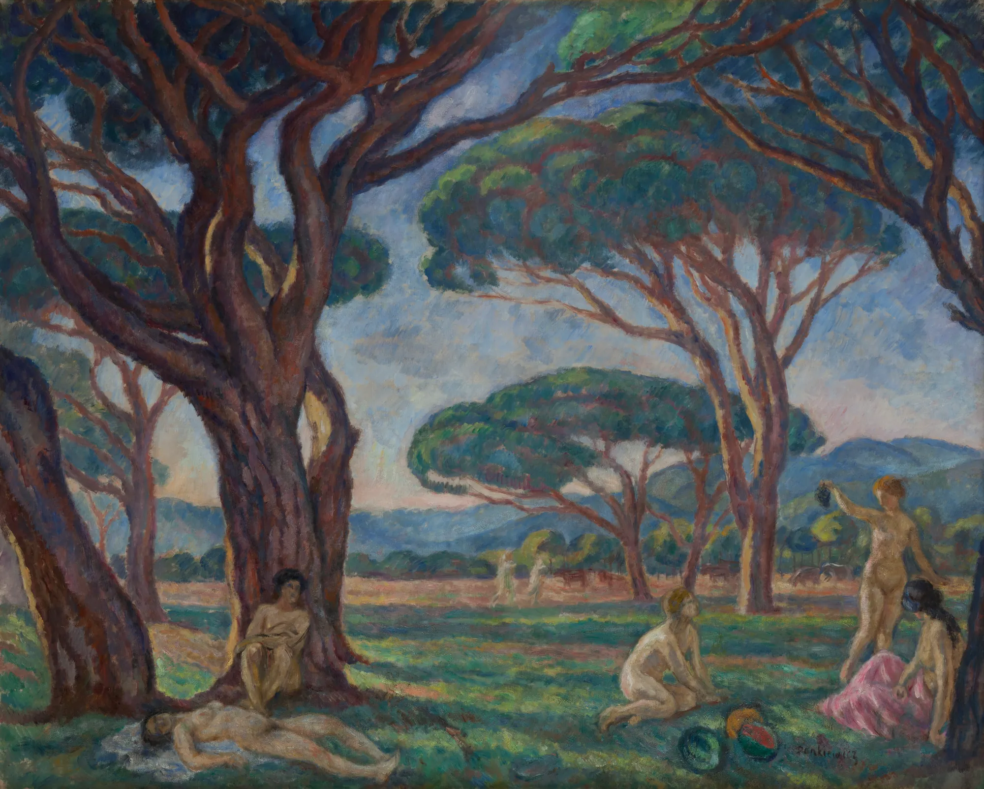 Landscape from Provence with Idyllic Scenes