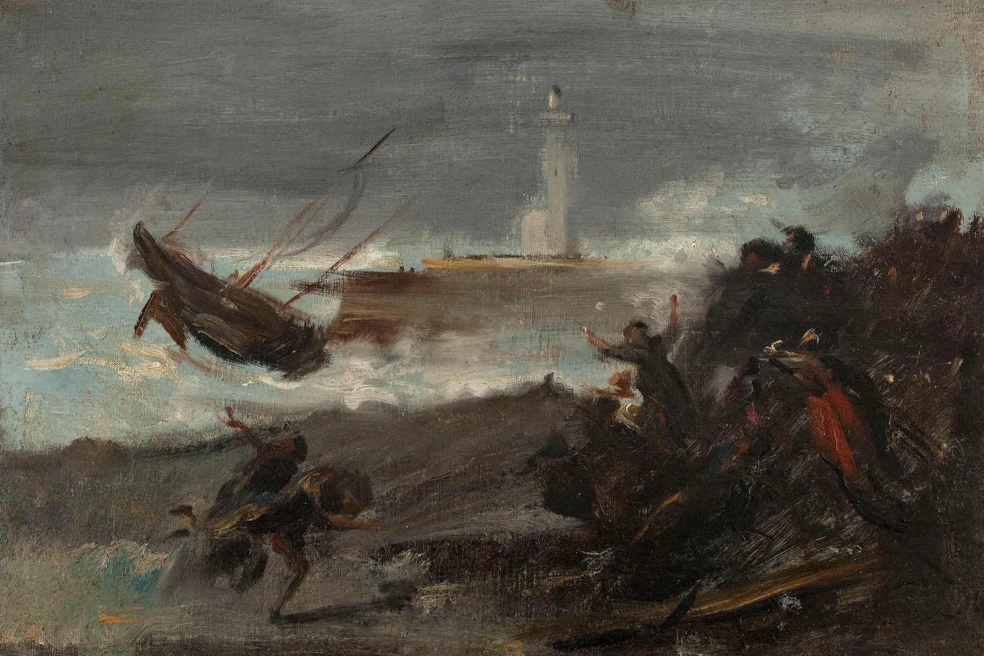Shipwreck in the Port of Dieppe