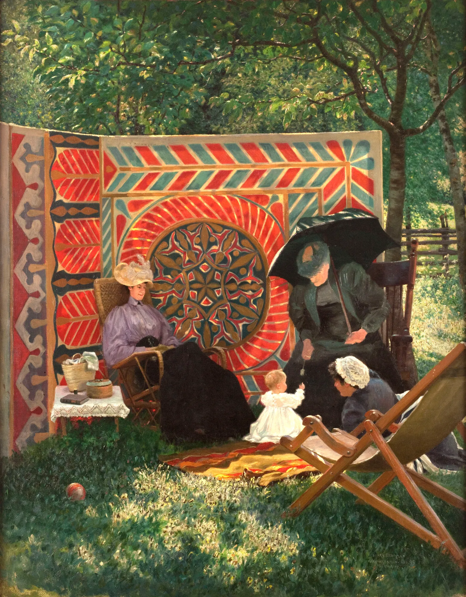 La famille du peintre à Marquartstein