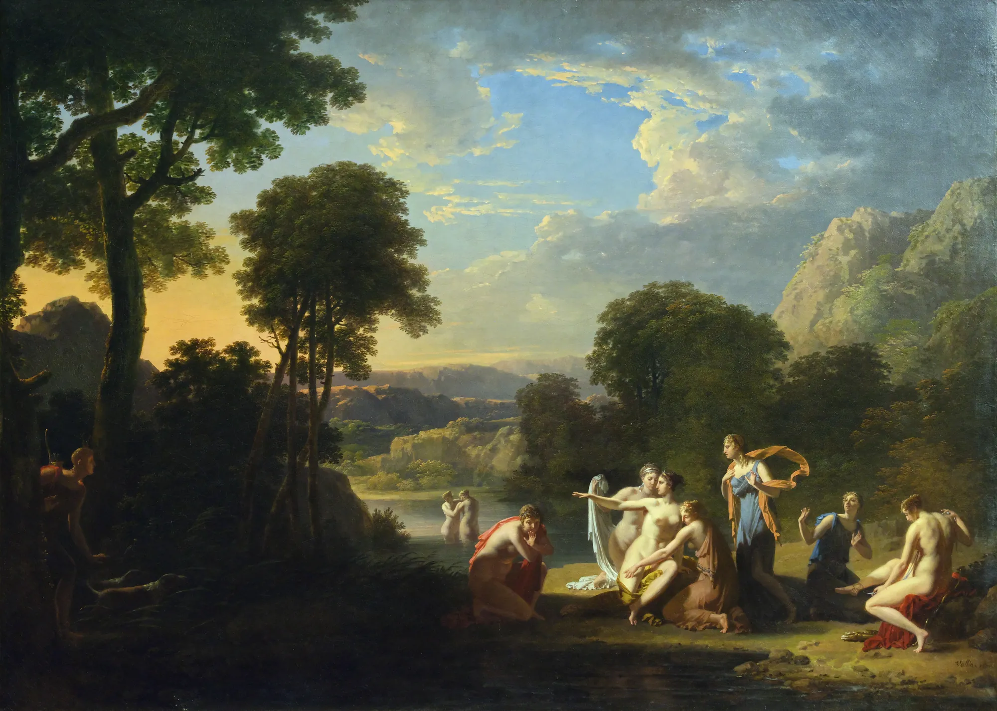 Diana and her Nymphs Surprised by Actaeon at Sunset