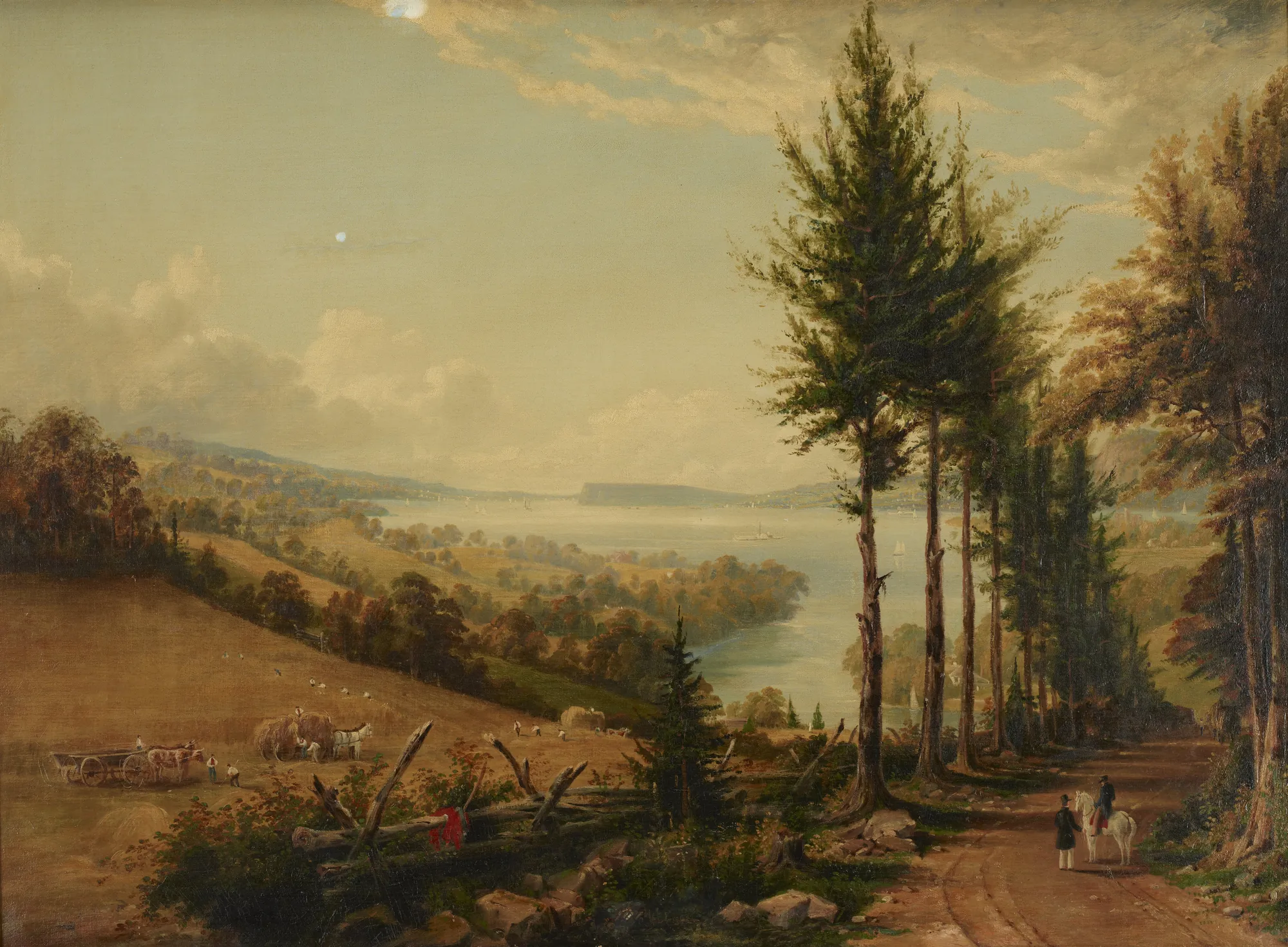 View of the Hudson from Horton's Road near Croton