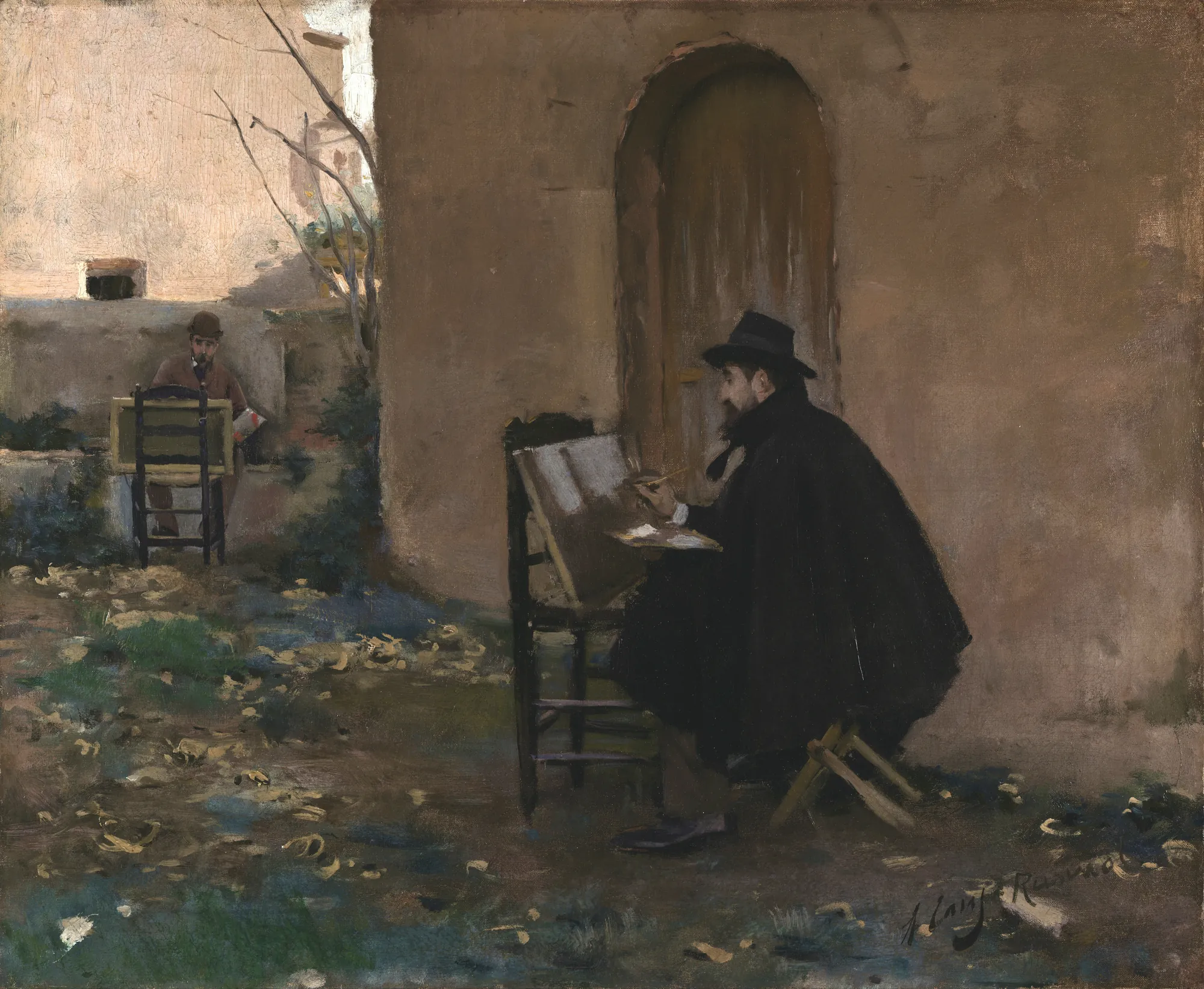 Santiago Rusiñol and Ramon Casas Painting Each Other