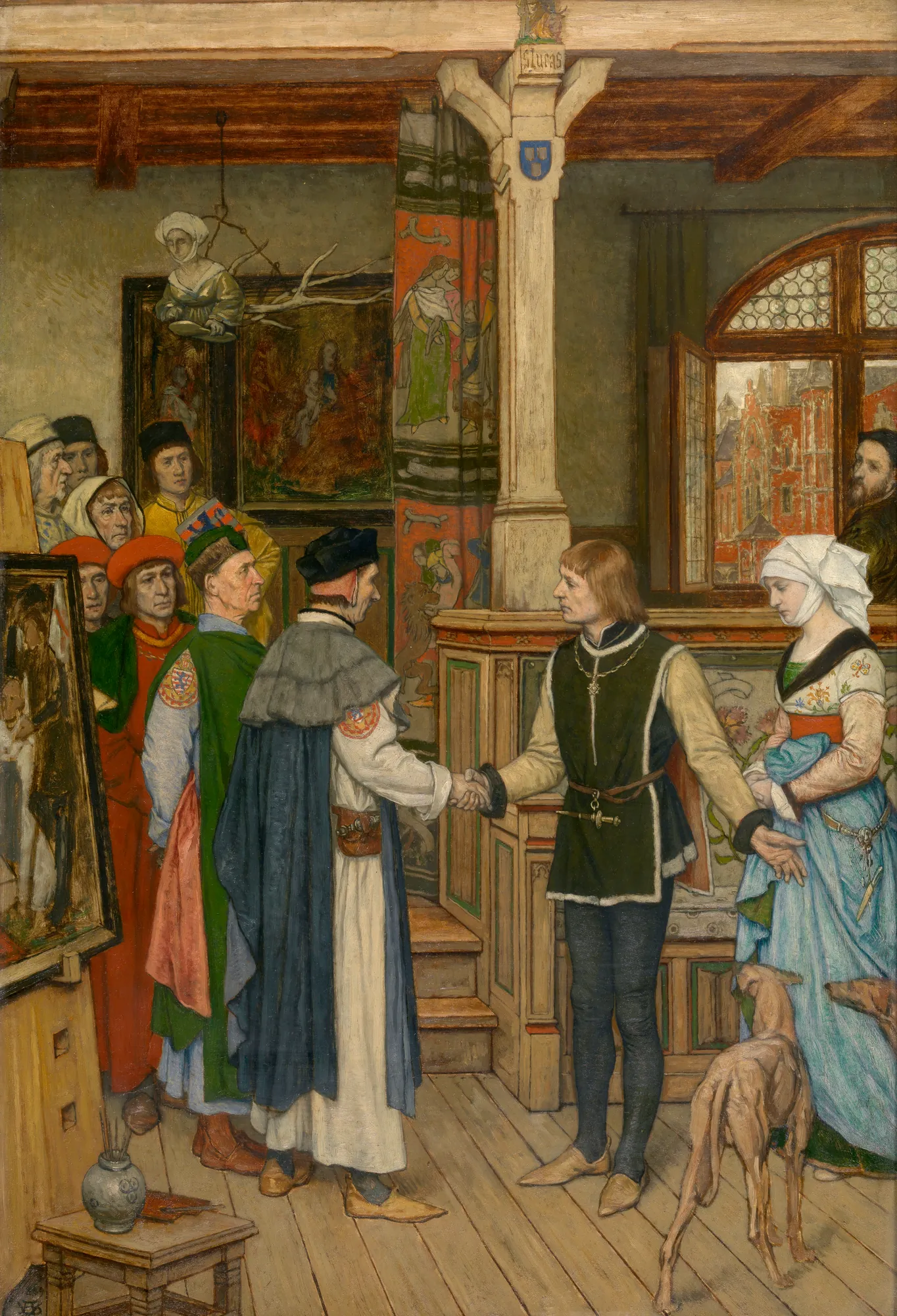 The Magistrates Visiting the Studio of Jan van Eyck