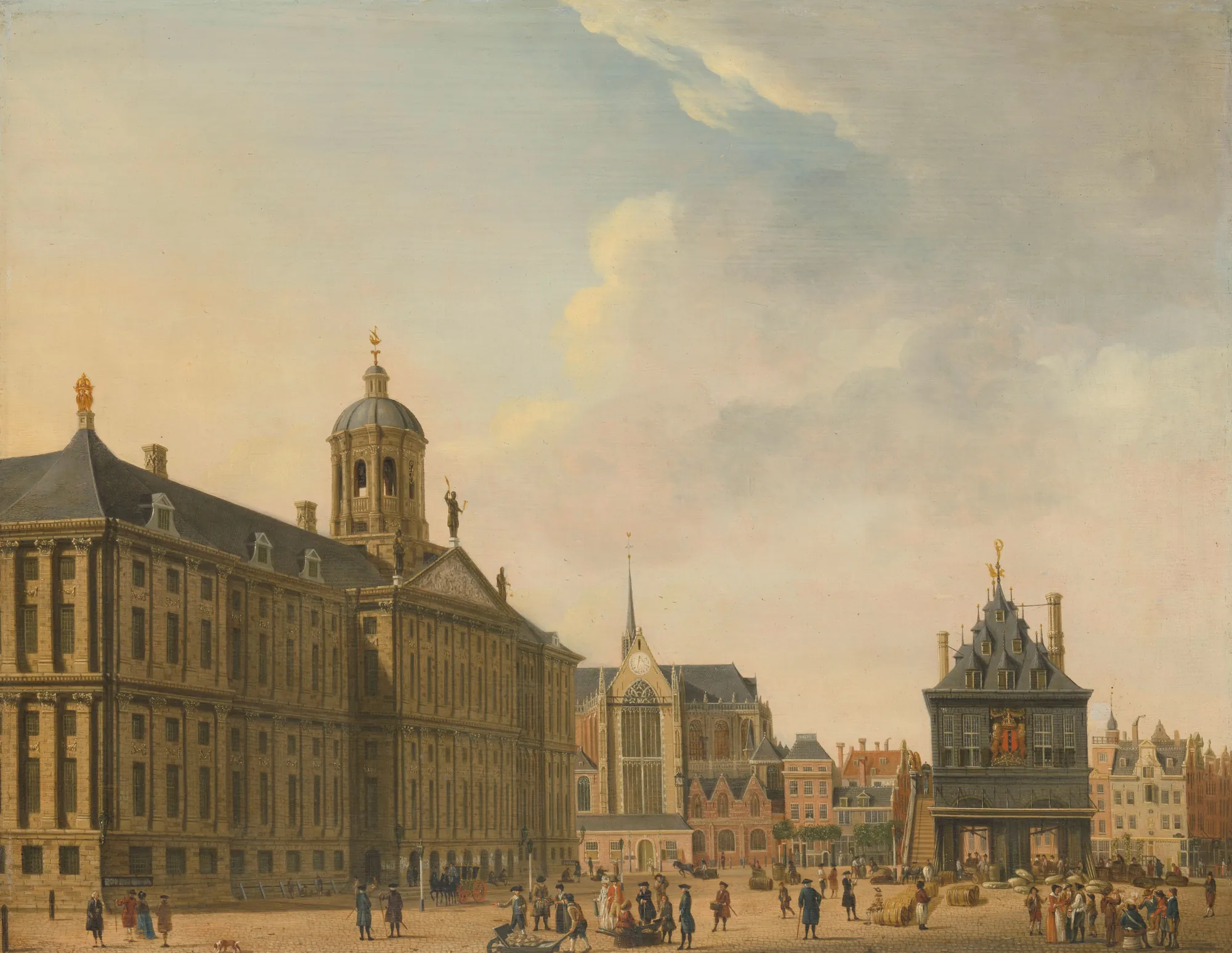 View of the Dam in Amsterdam