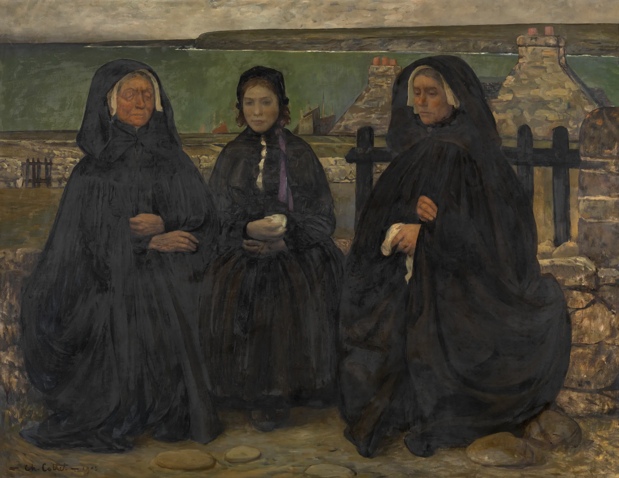 Breton Women in Mourning