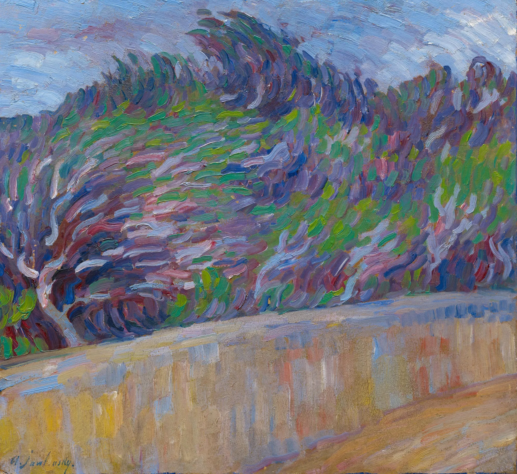 Olive Tree, Wall, Wind