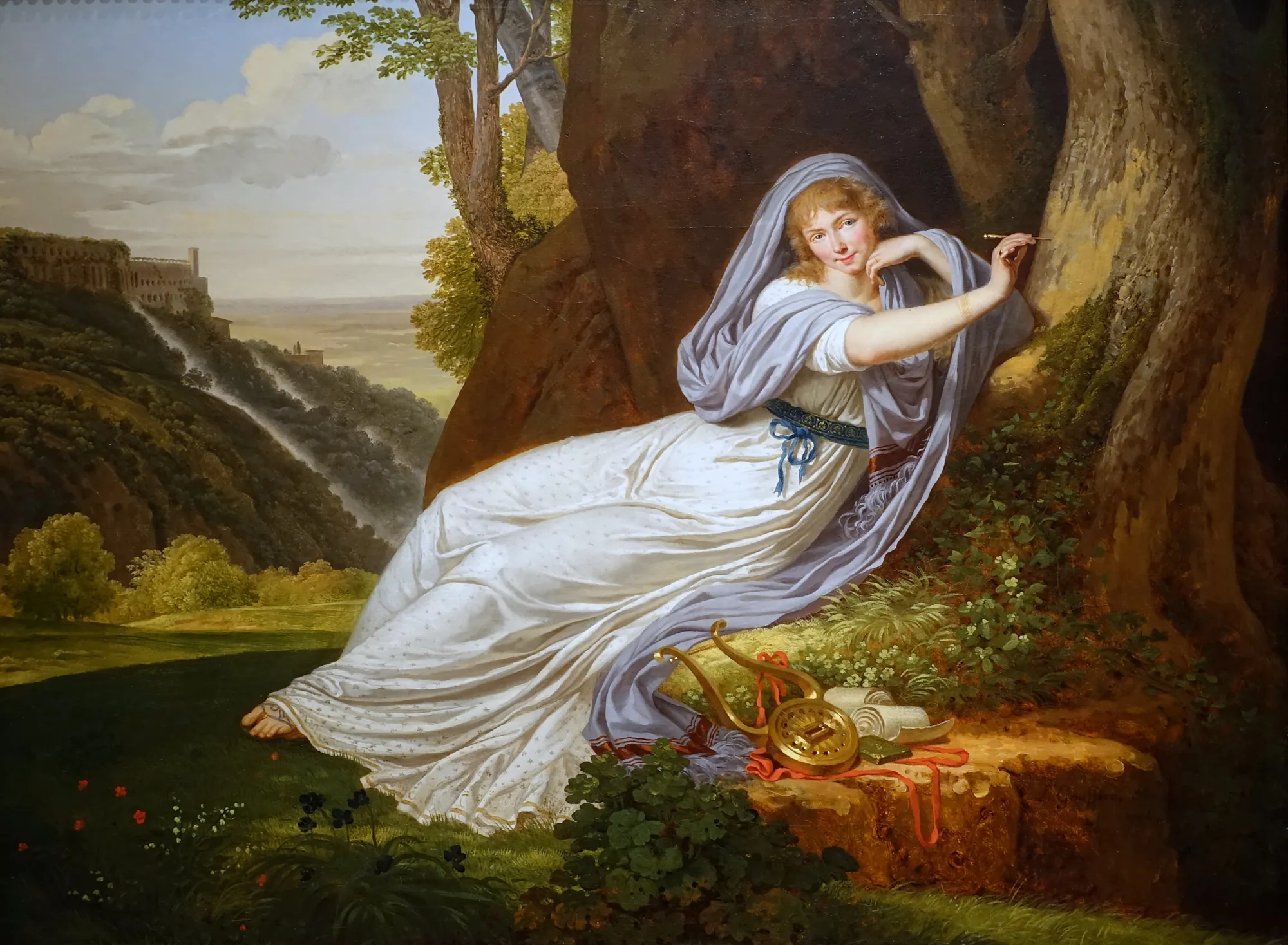Portrait of a Lady Seated in a Landscape