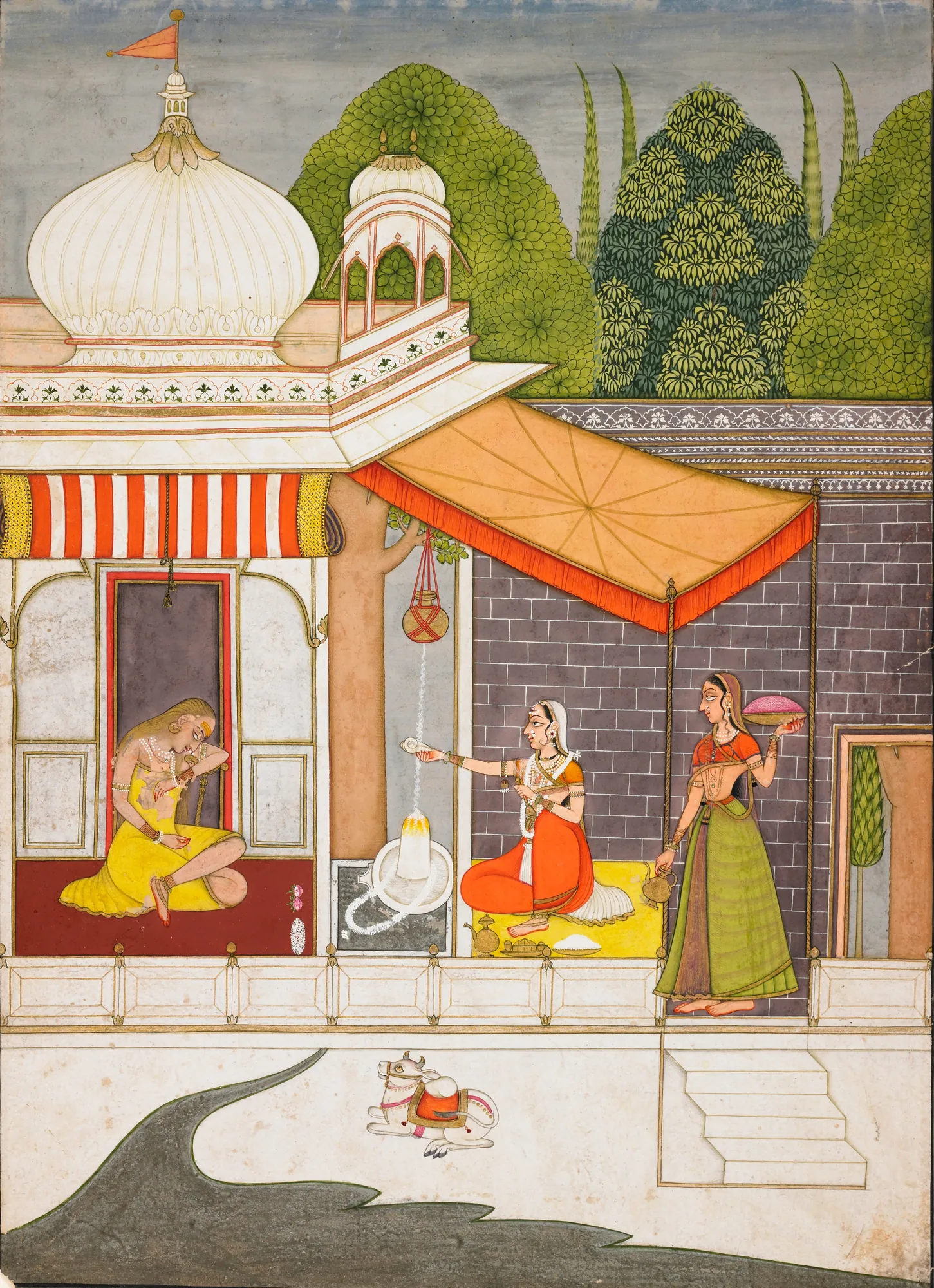 Bhairavi Ragini with Ladies-in-Waiting
