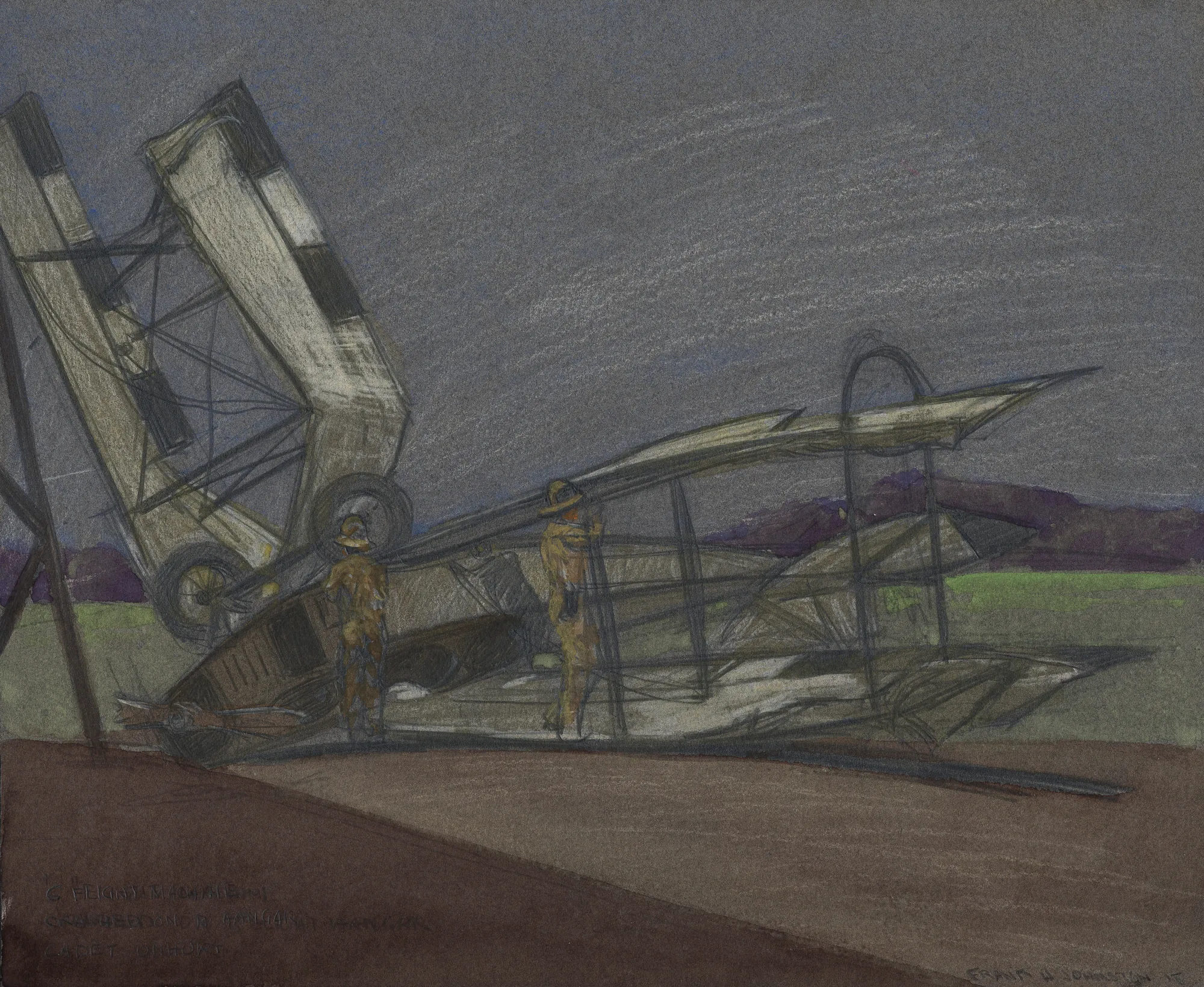 'C' Flight Machine Cracked on Hanger 'B'