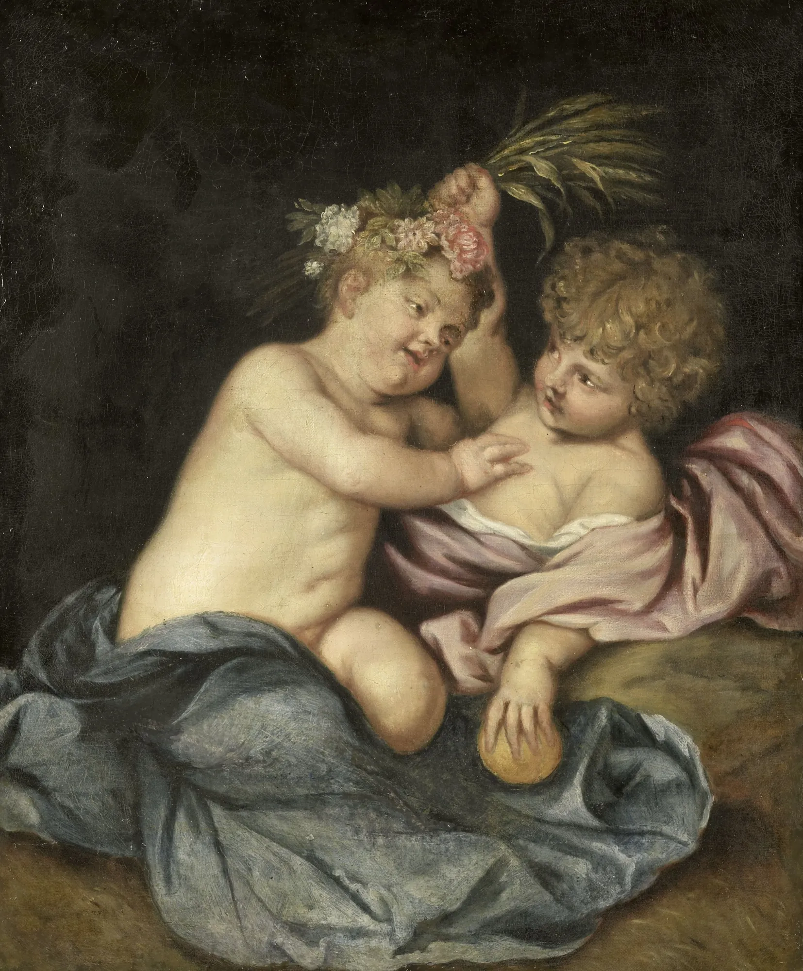 Two Playing Children