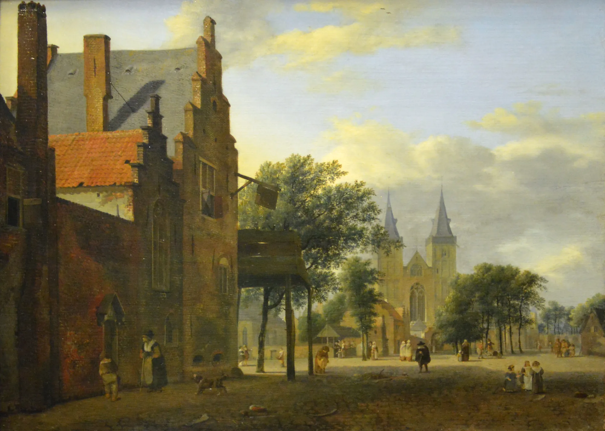 Square in Xanten with the Church of St. Victor