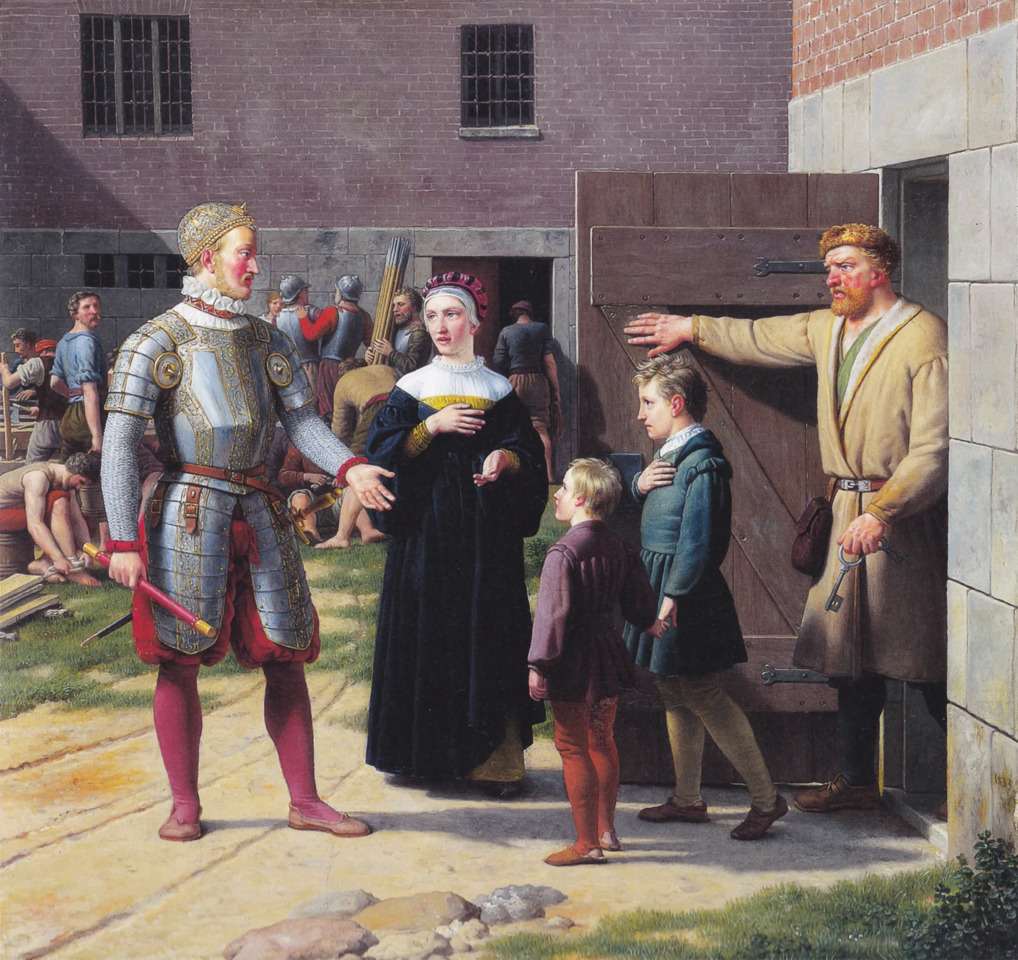 Frederik I Releases the Widow and Children of Sten Sture from Captivity