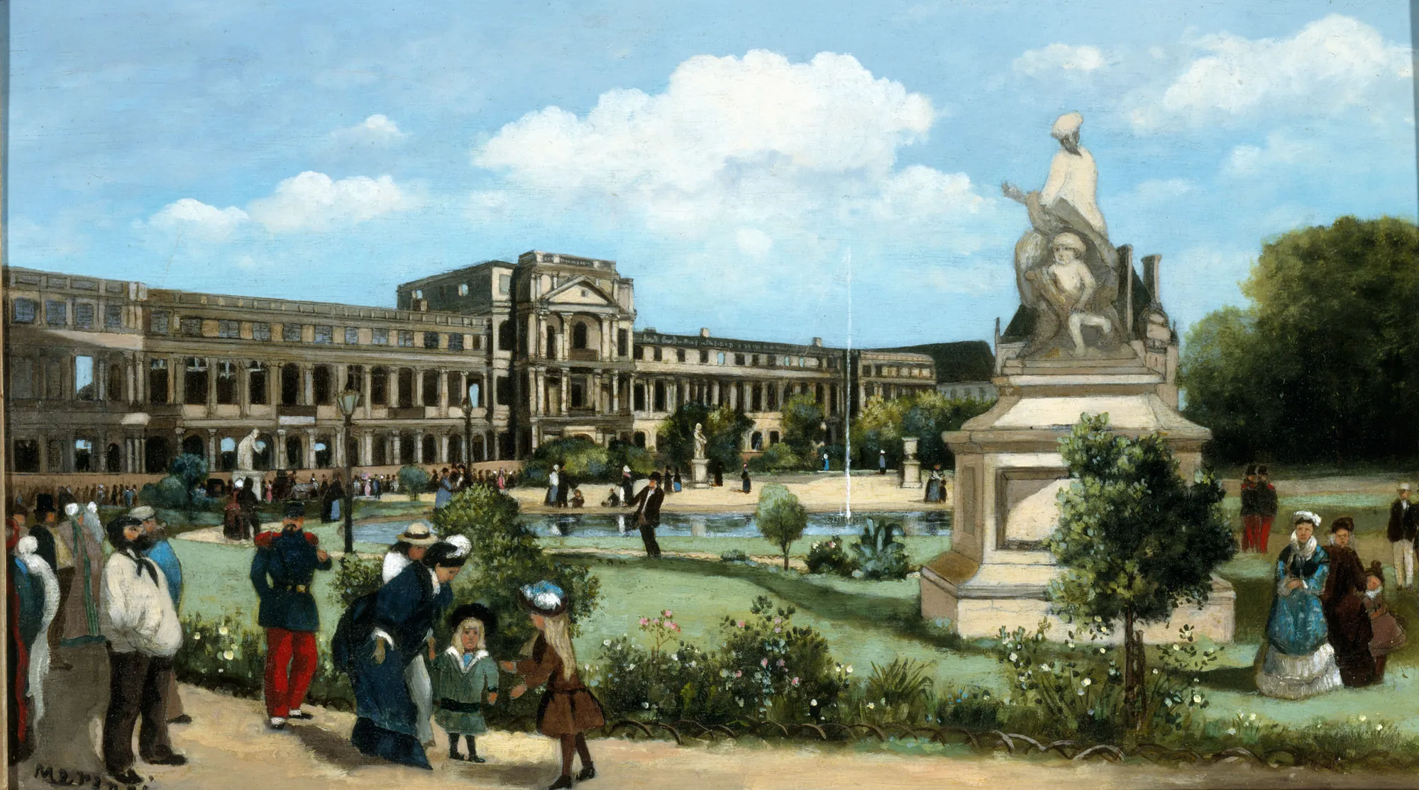 Les ruines du palais des Tuileries