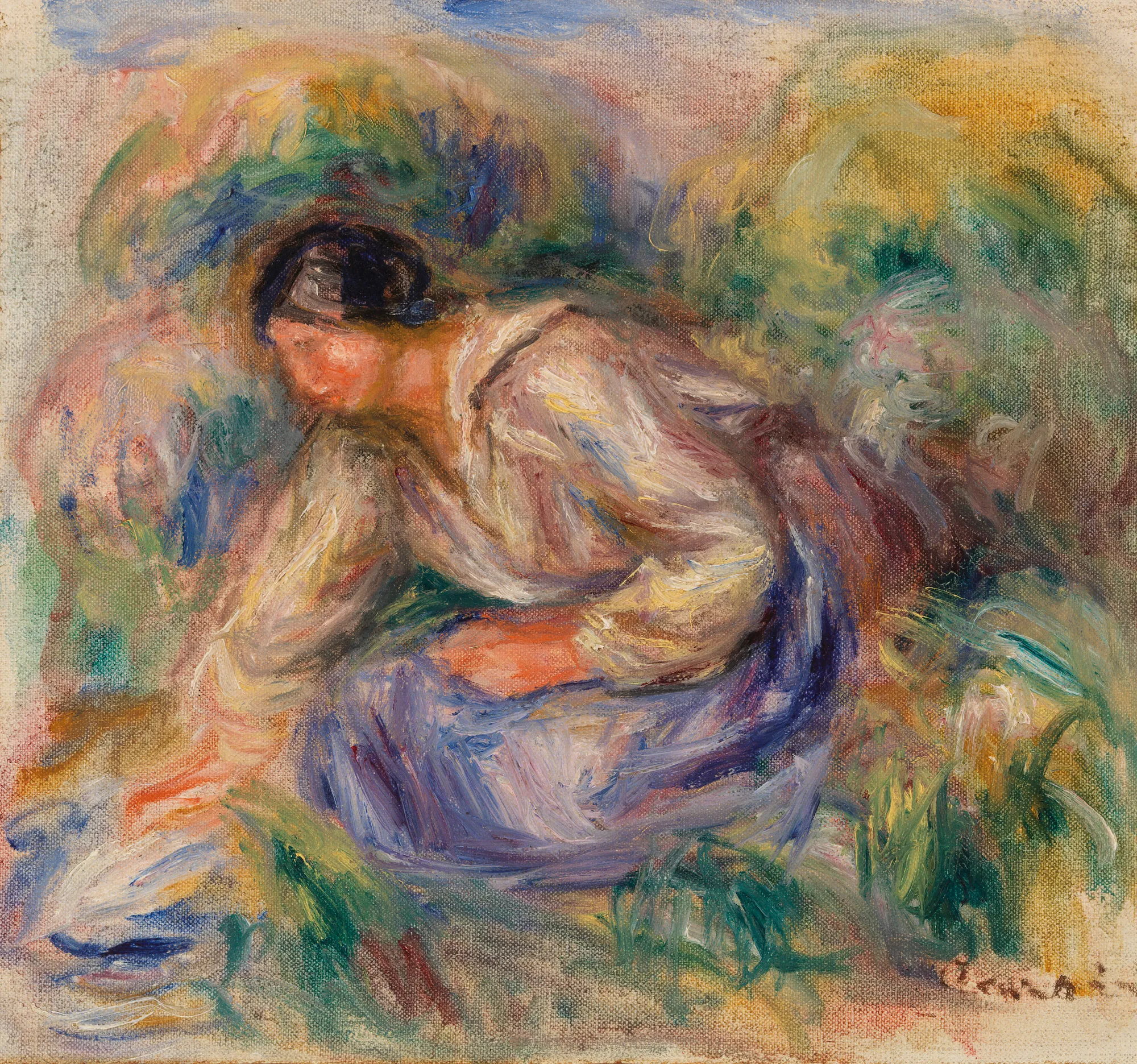 Woman in Blue Skirt (Femme en jupe bleue)