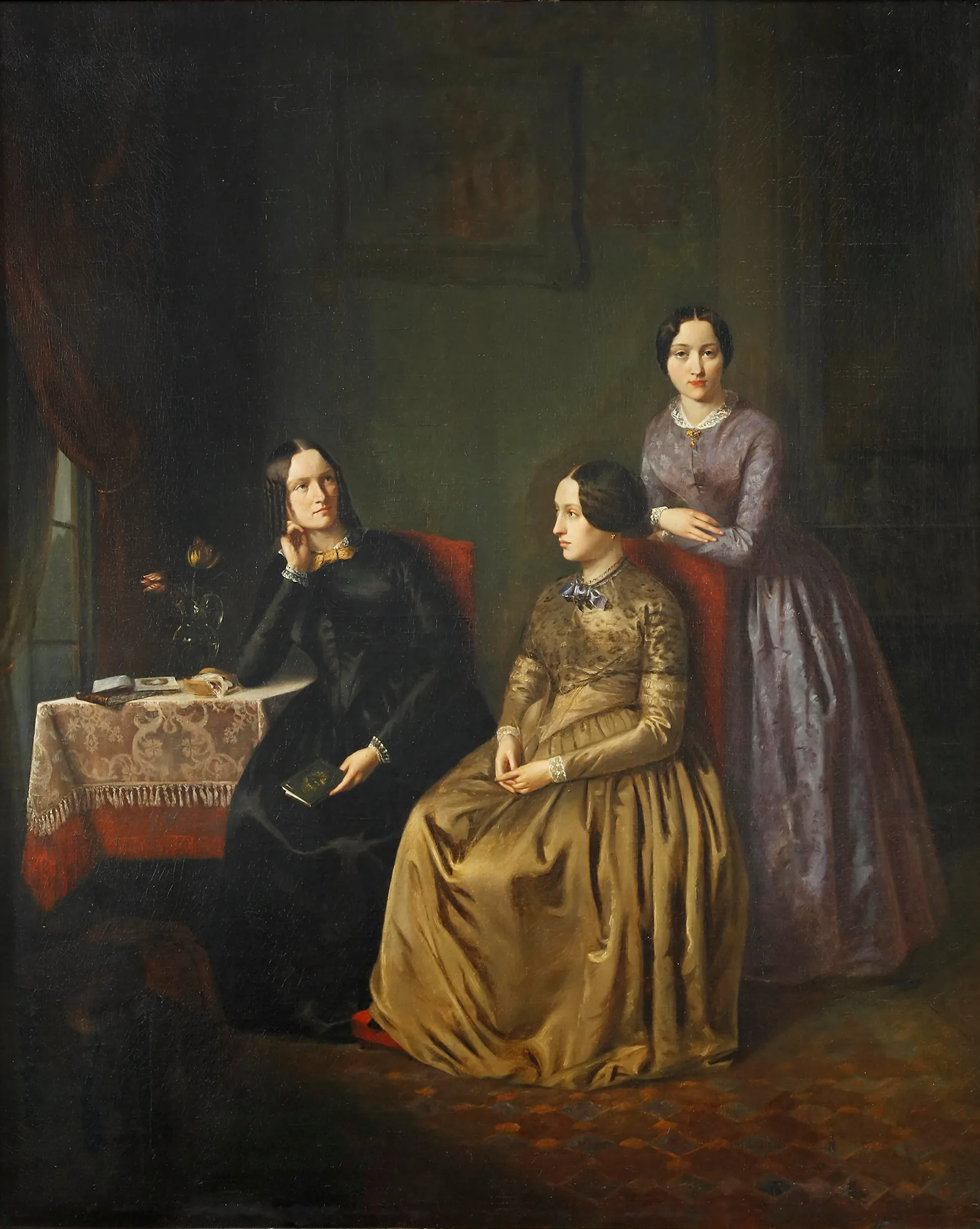 Portrait of Teunsijna Johanna Albertine, Jantina Hendrica, and Wemelina Anna Kranenburg