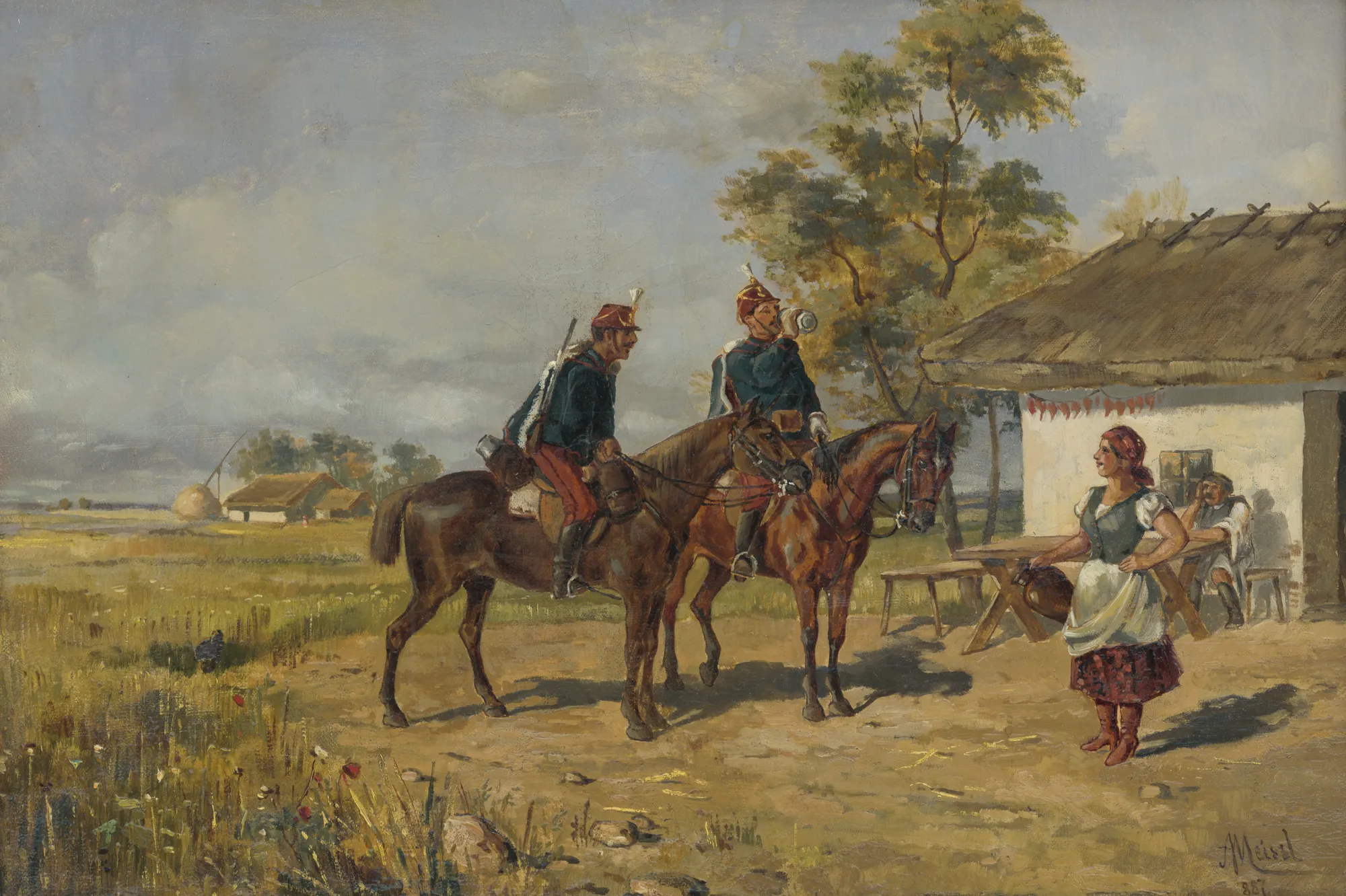 Hussars in Front of the House