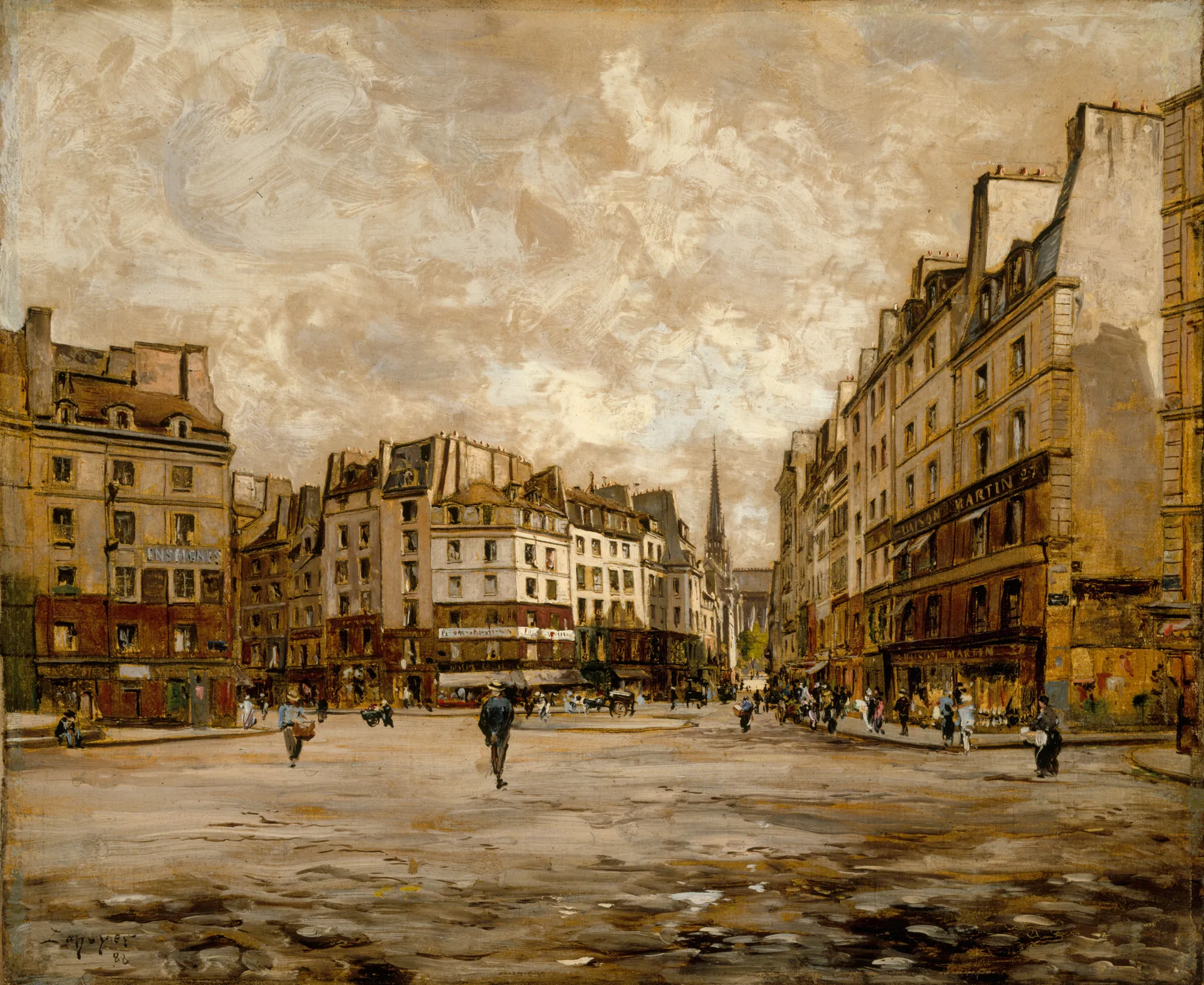 La Place Maubert, 1888